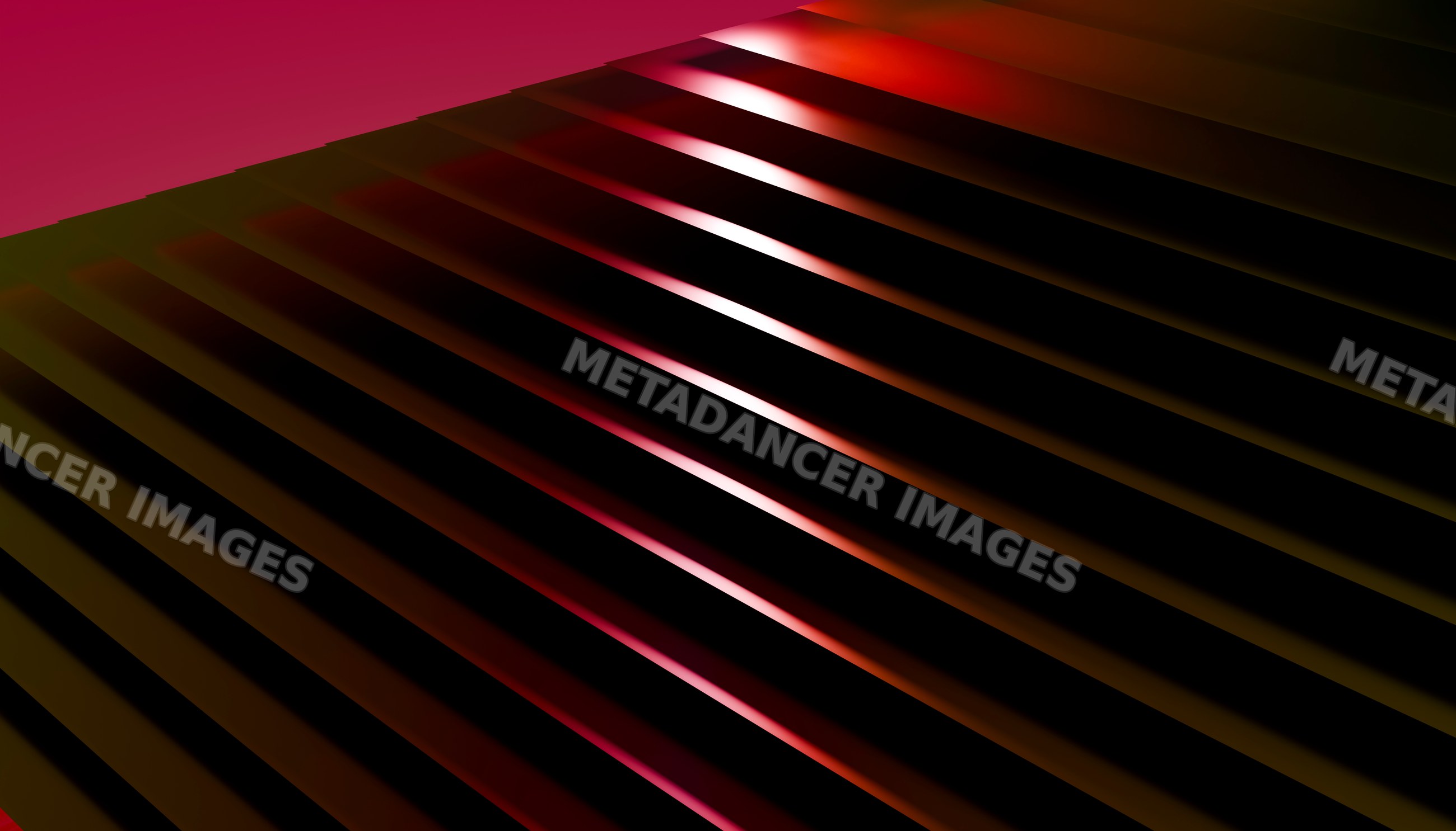 Diagonal slats create sharp light and shadow patterns