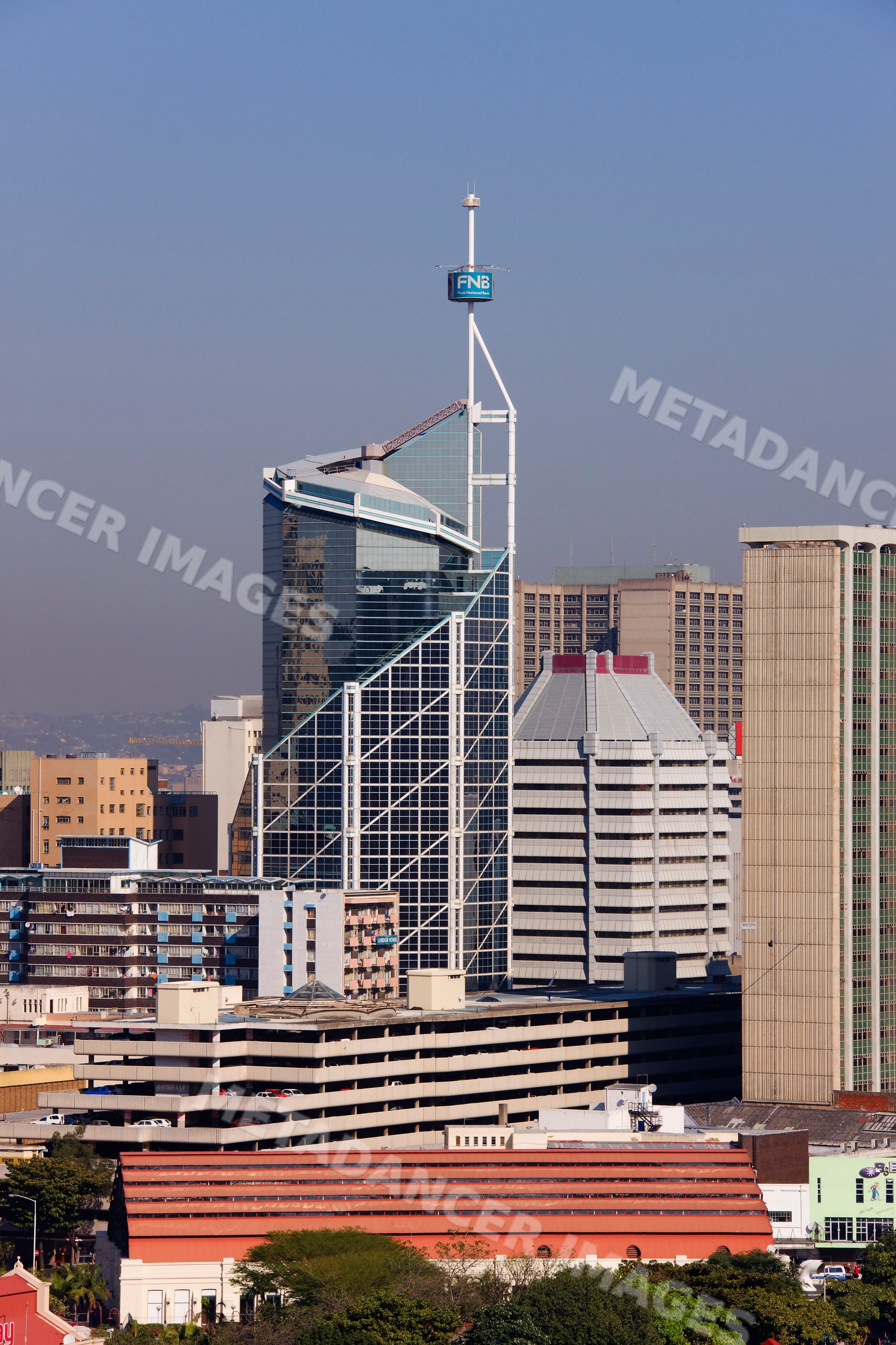 Durban skyline with modern buildings, south africa
