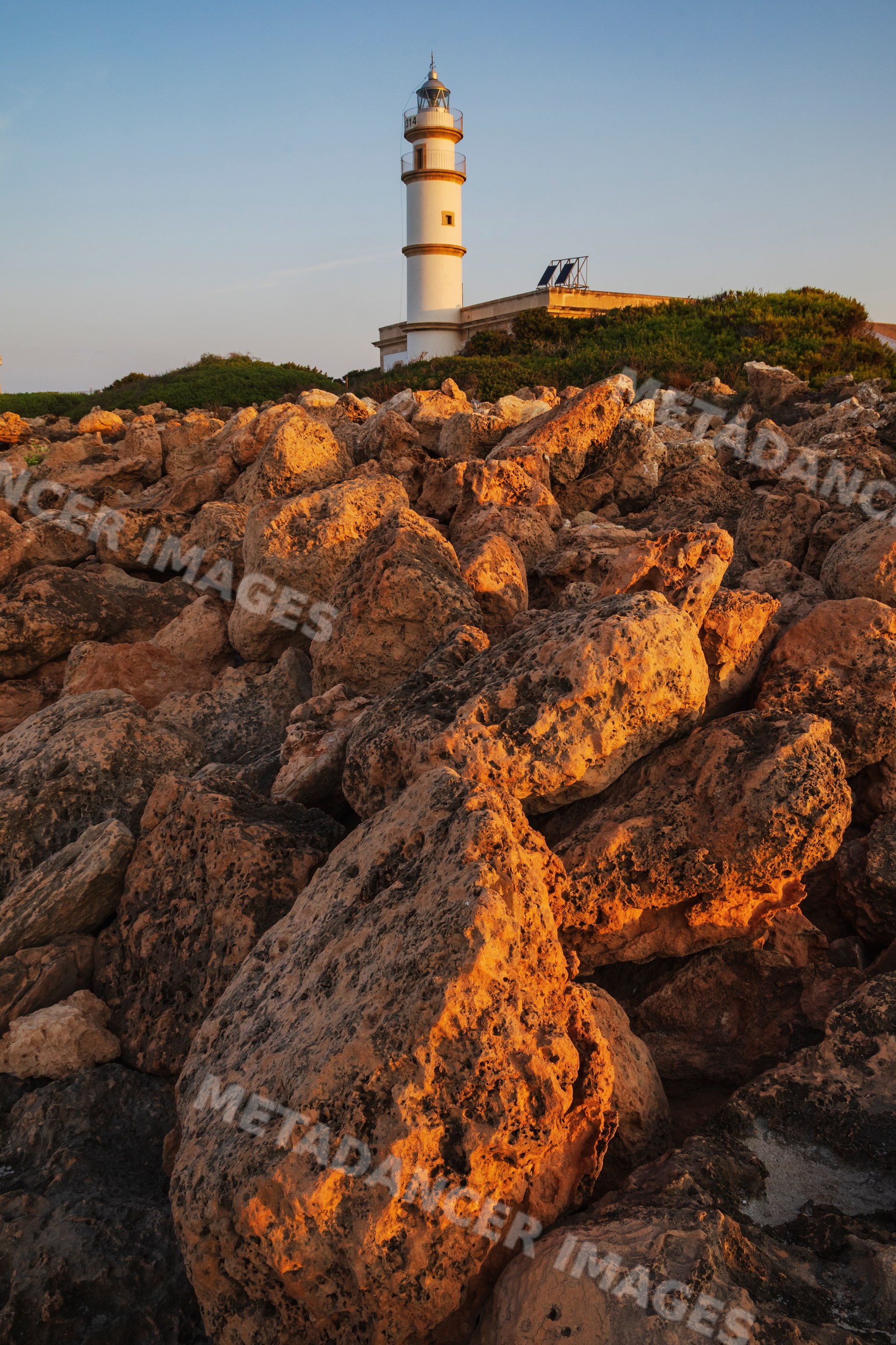 Lighthouse at Cabo de las Salinas on Mallorca coast