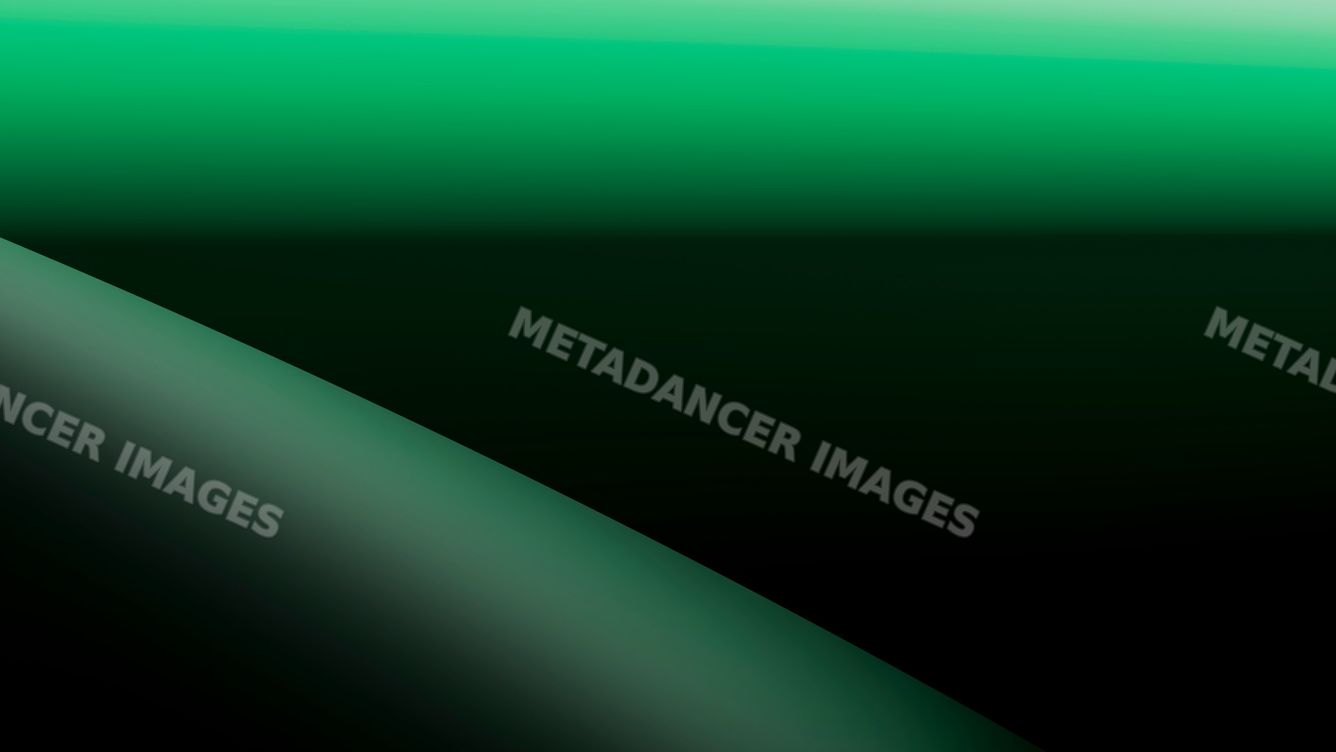 Abstract green gradient digital illustration with smooth curved shapes