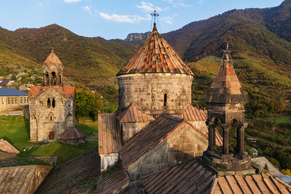 Sanahin Monastery with historic stone architecture