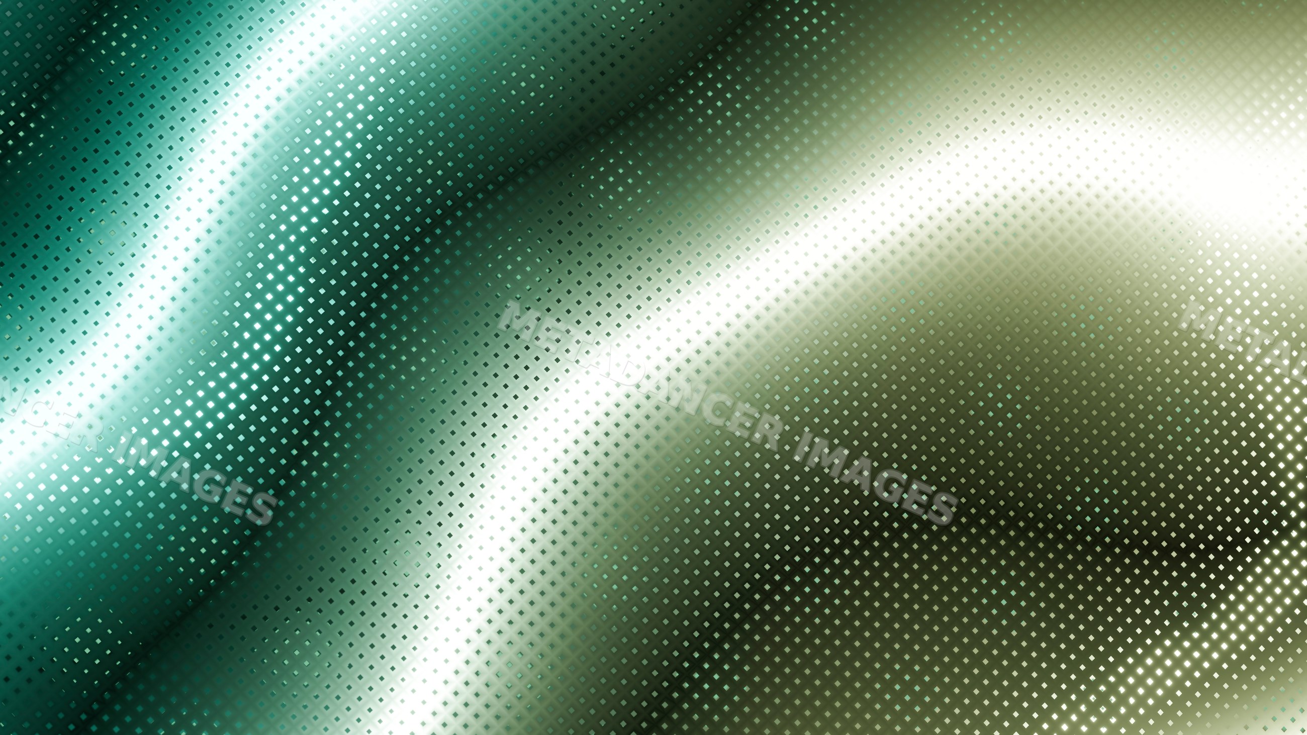Abstract digital background with green light waves and geometric