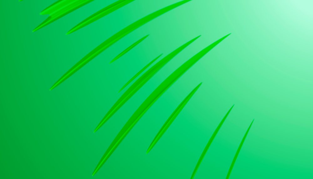 Abstract green digital illustration with flowing lines and vibrant