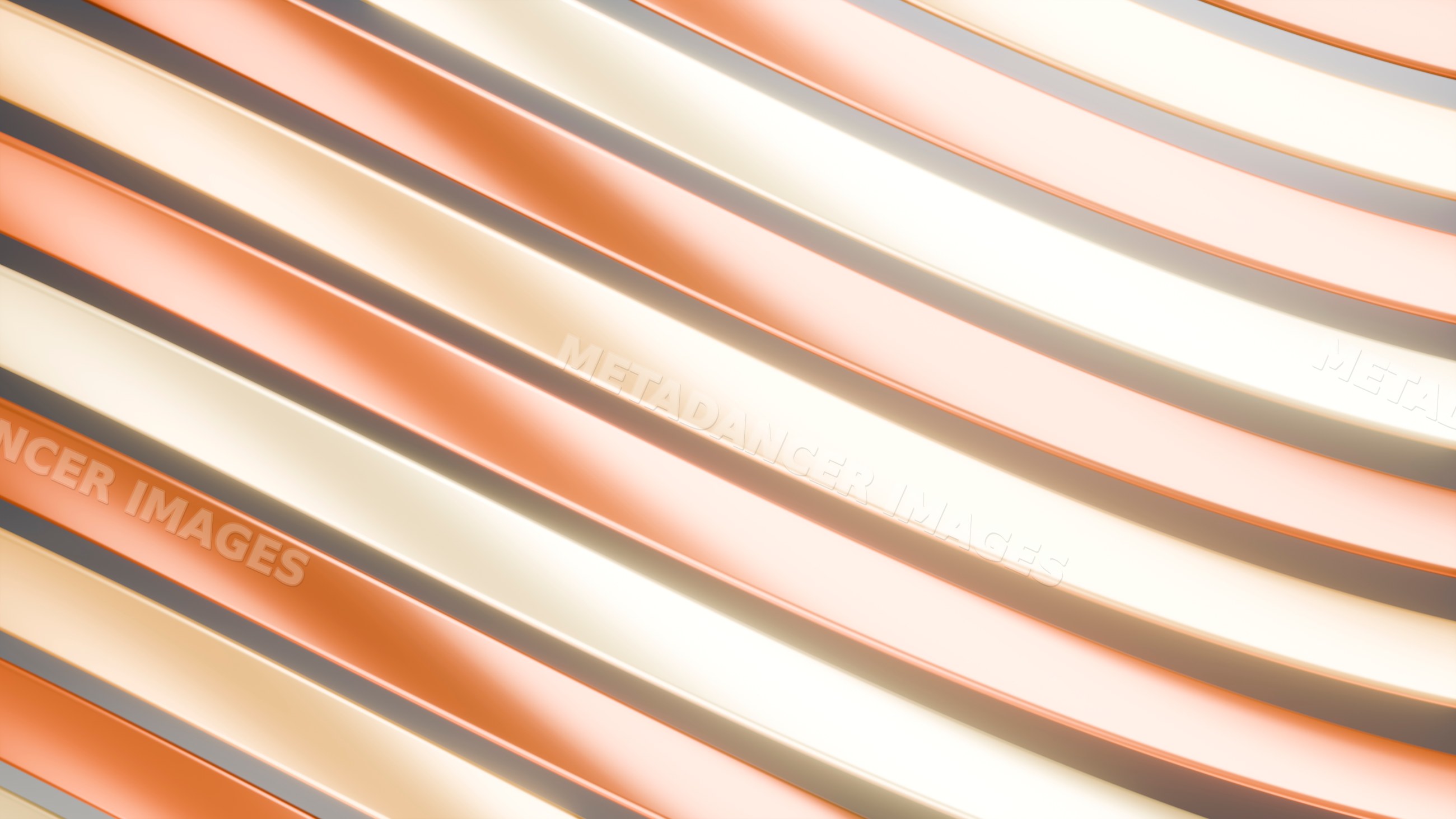 Abstract orange and cream wavy striped pattern background