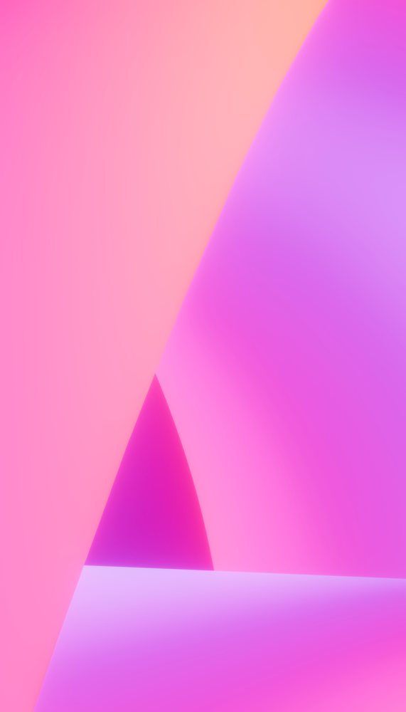 Abstract digital art with smooth pink and purple curved shapes