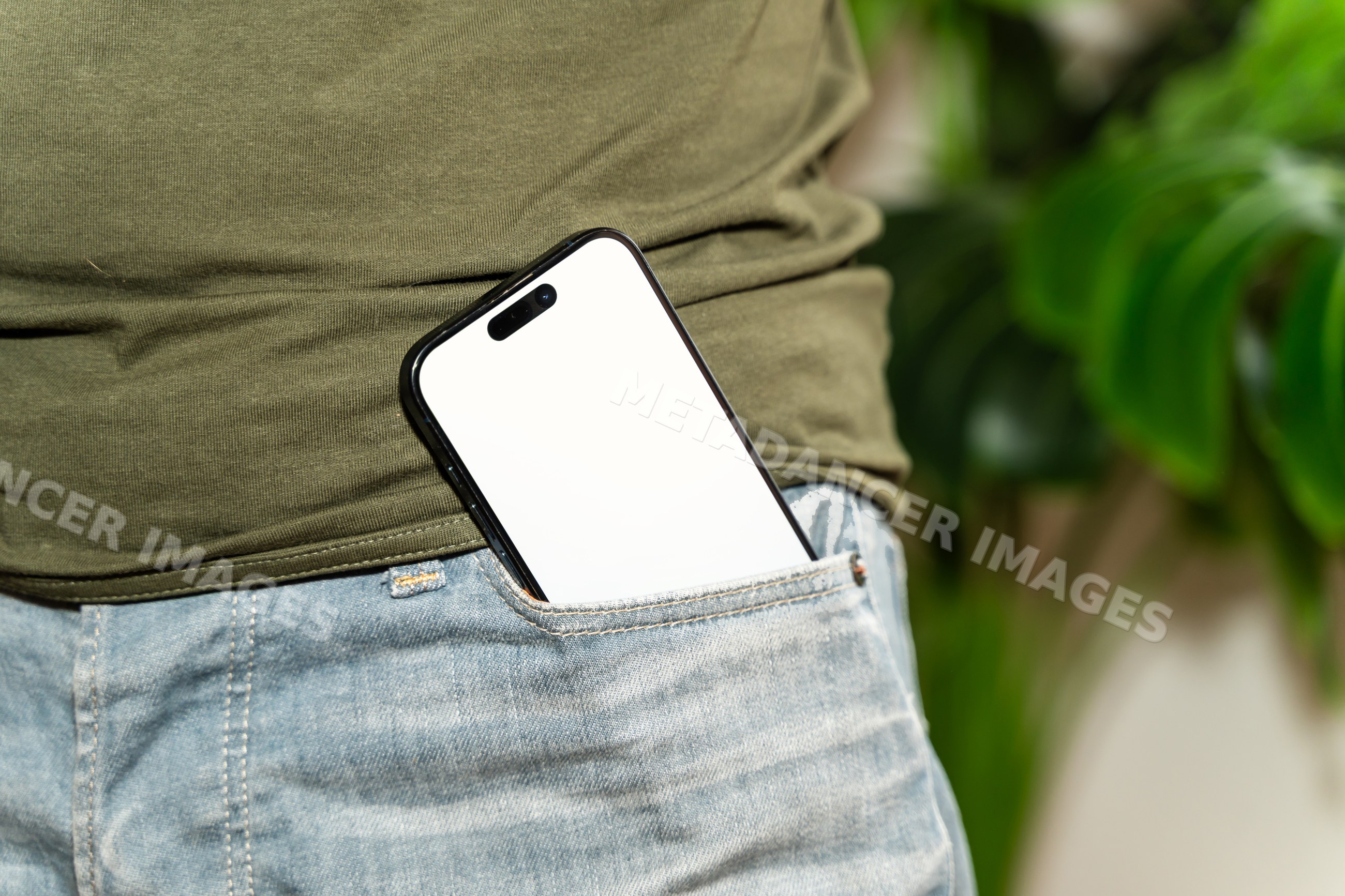 Smartphone with white screen