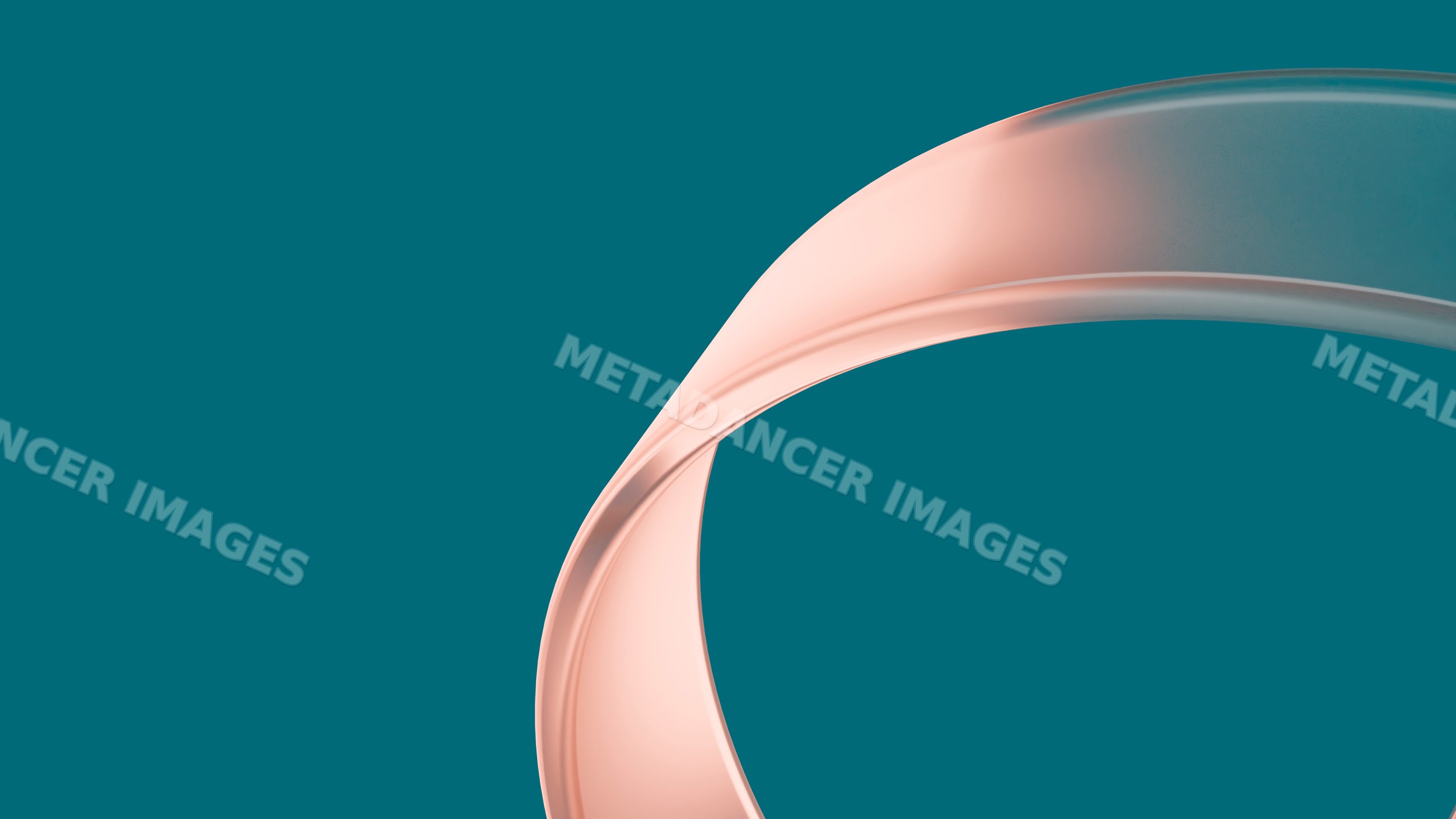 Abstract peach-colored curved shape