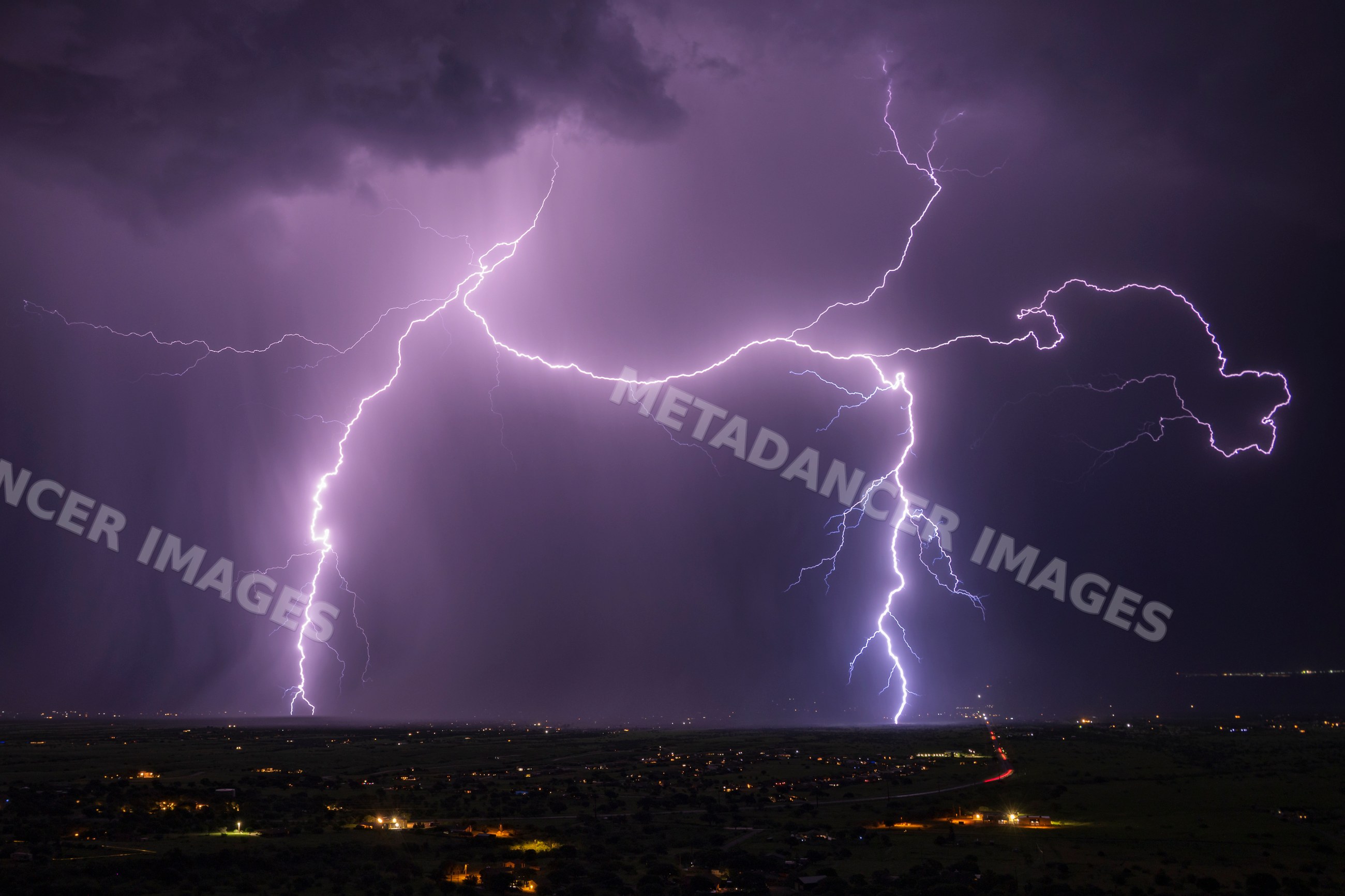 Lightning storm over sierra vista, Arizona