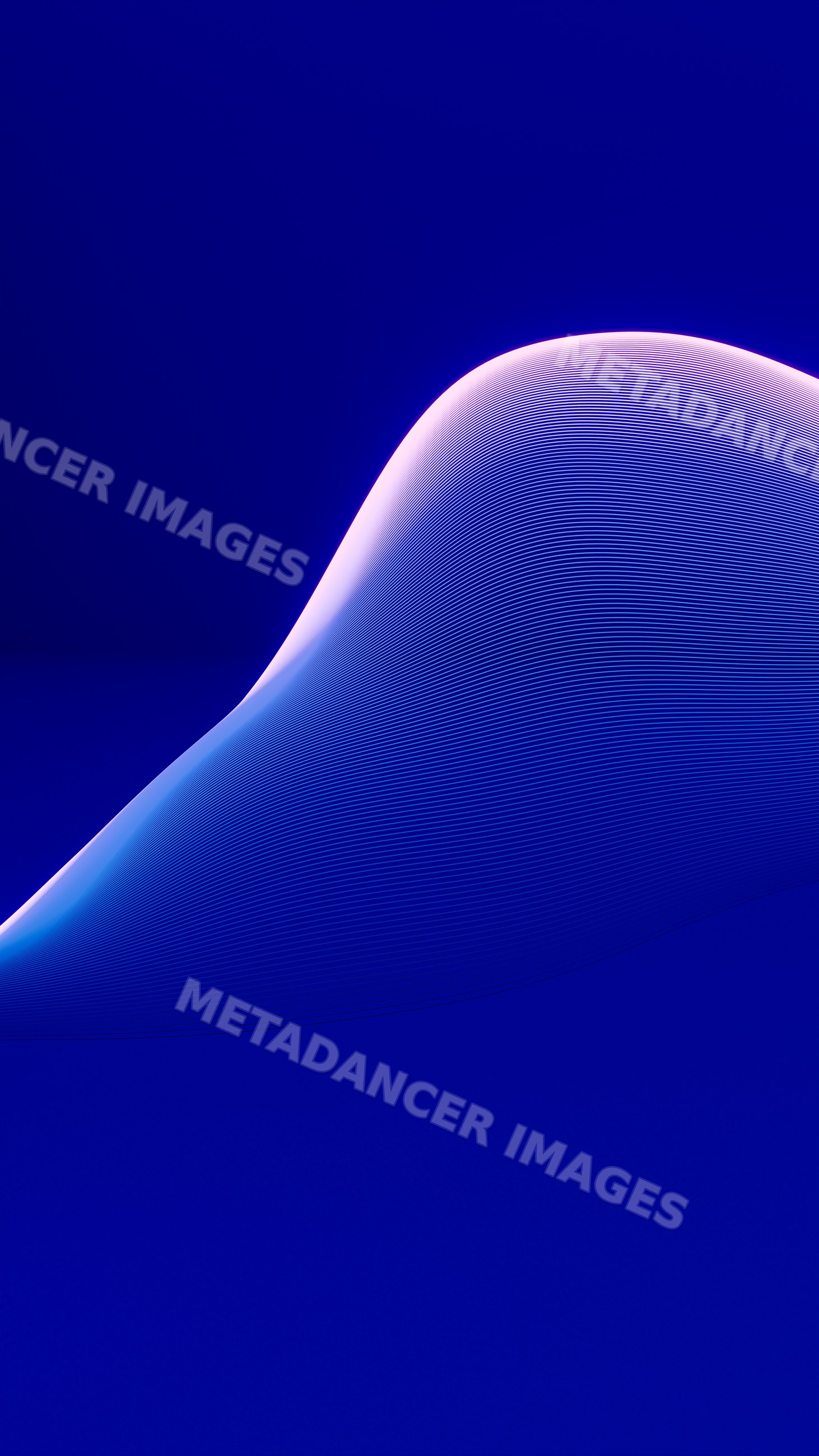 Abstract digital wave with glowing lines on blue background