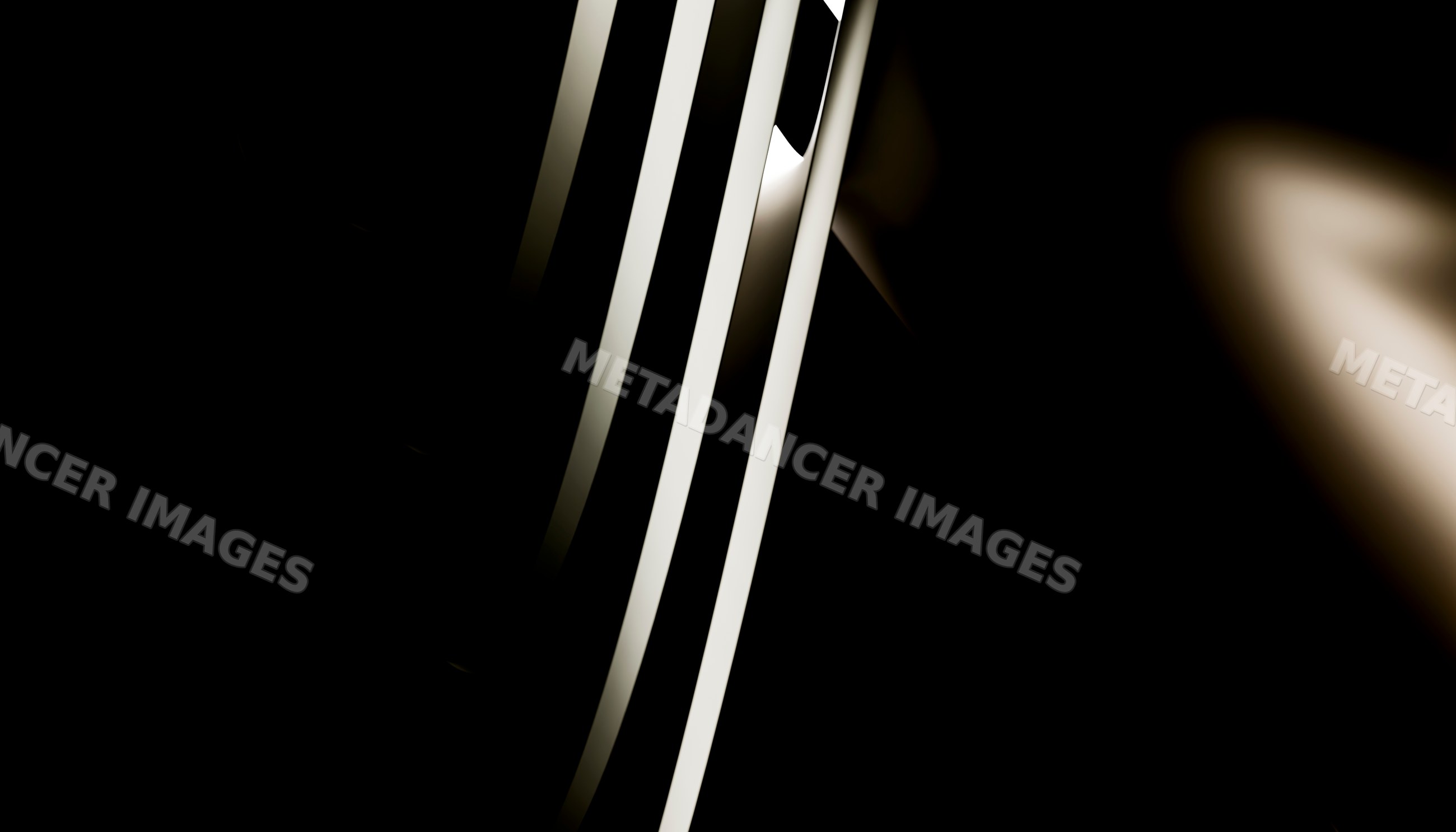 Abstract vertical light rays with dramatic shadow effects on dark