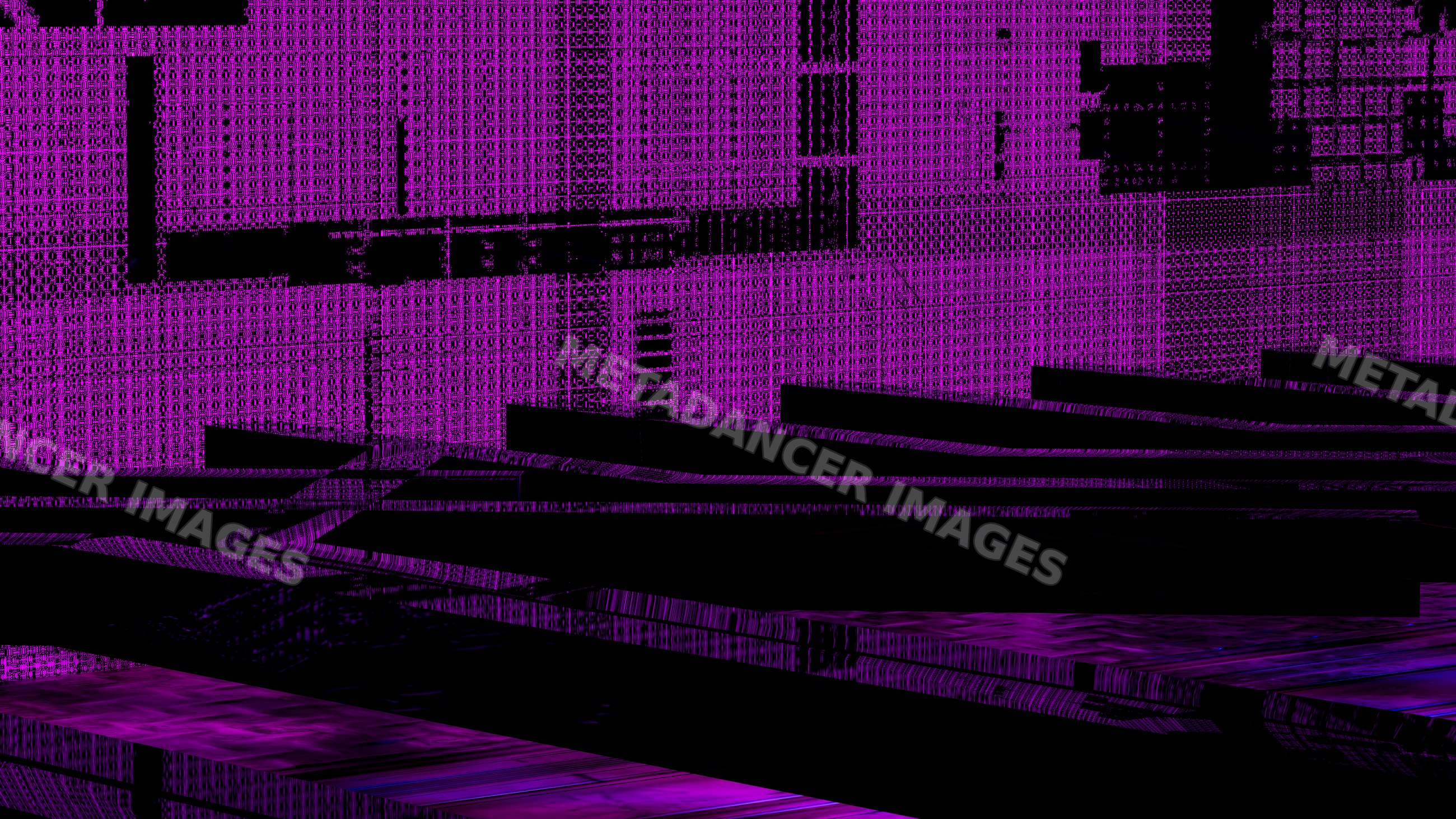 Abstract purple and black geometric digital art illustration