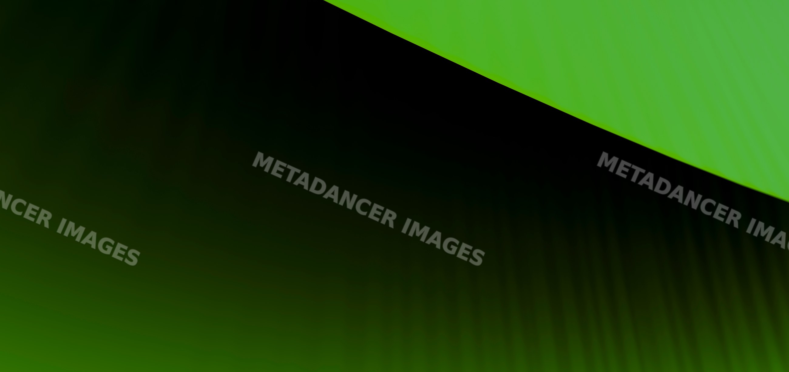 Green abstract background with Black shadowed diagonal shape