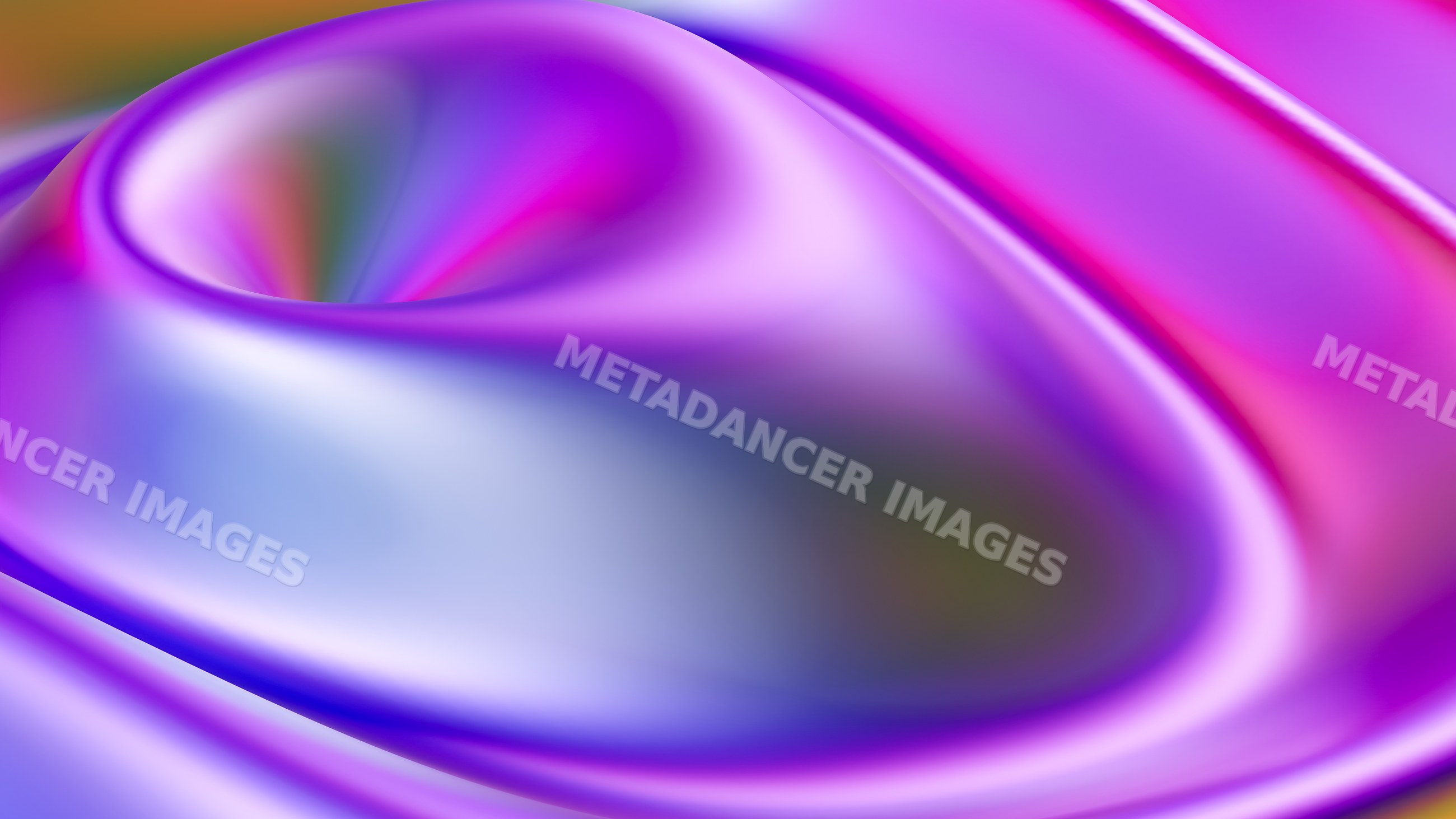 Abstract colorful digital render with smooth fluid curves