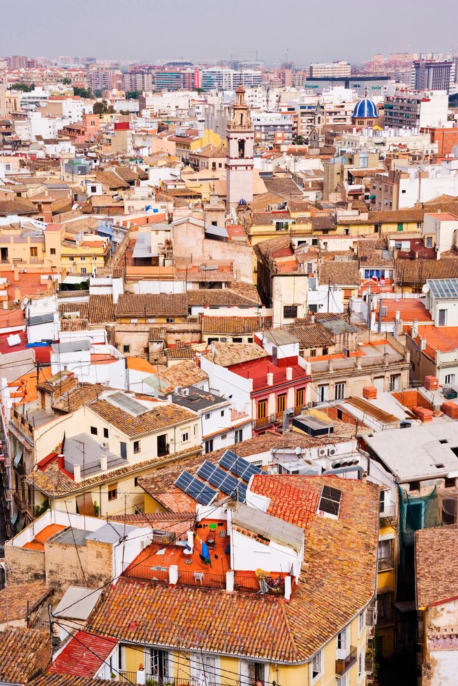 Urban cityscape of valencia Spain