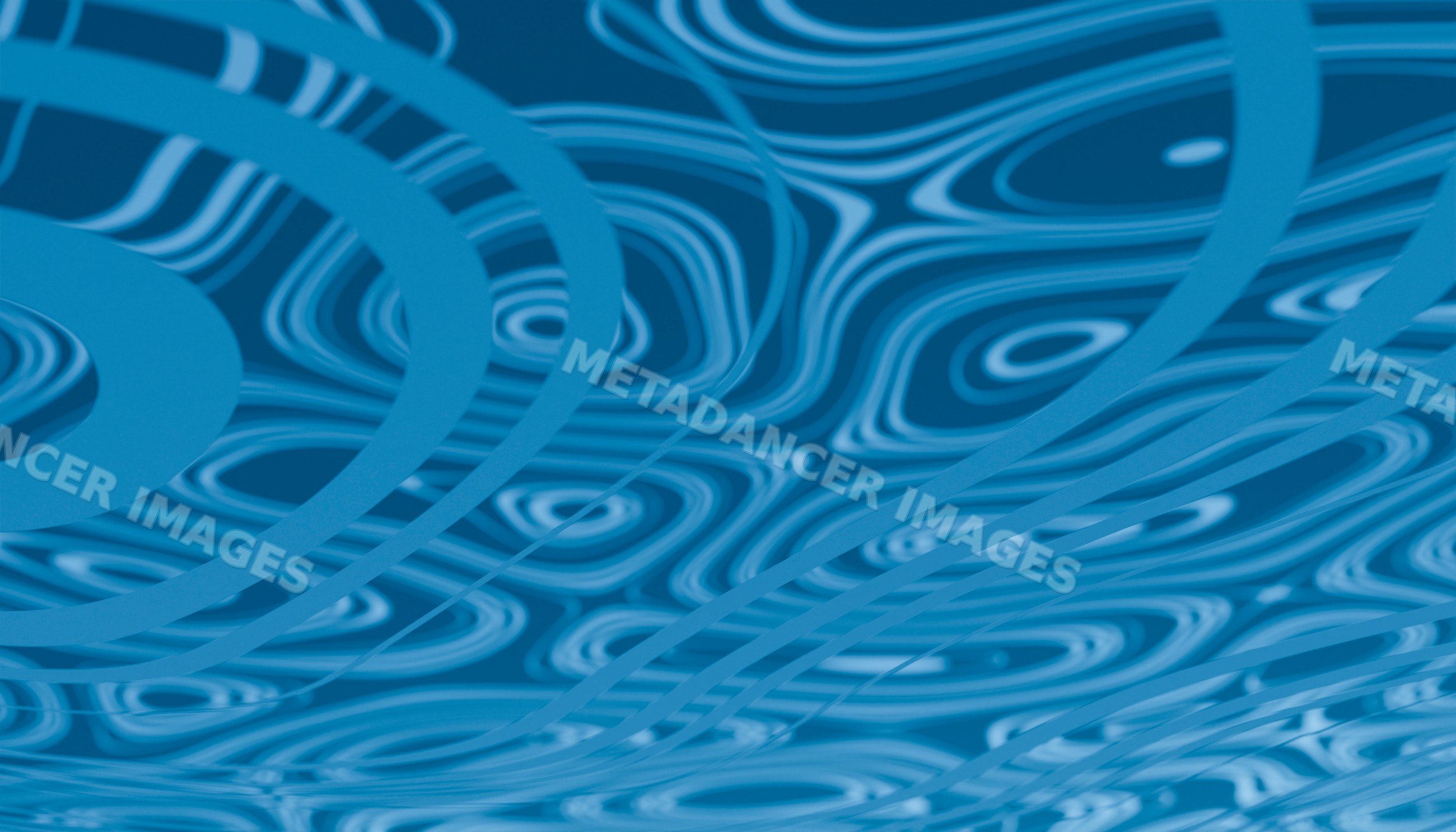 Abstract blue wave pattern with fluid and curving shapes