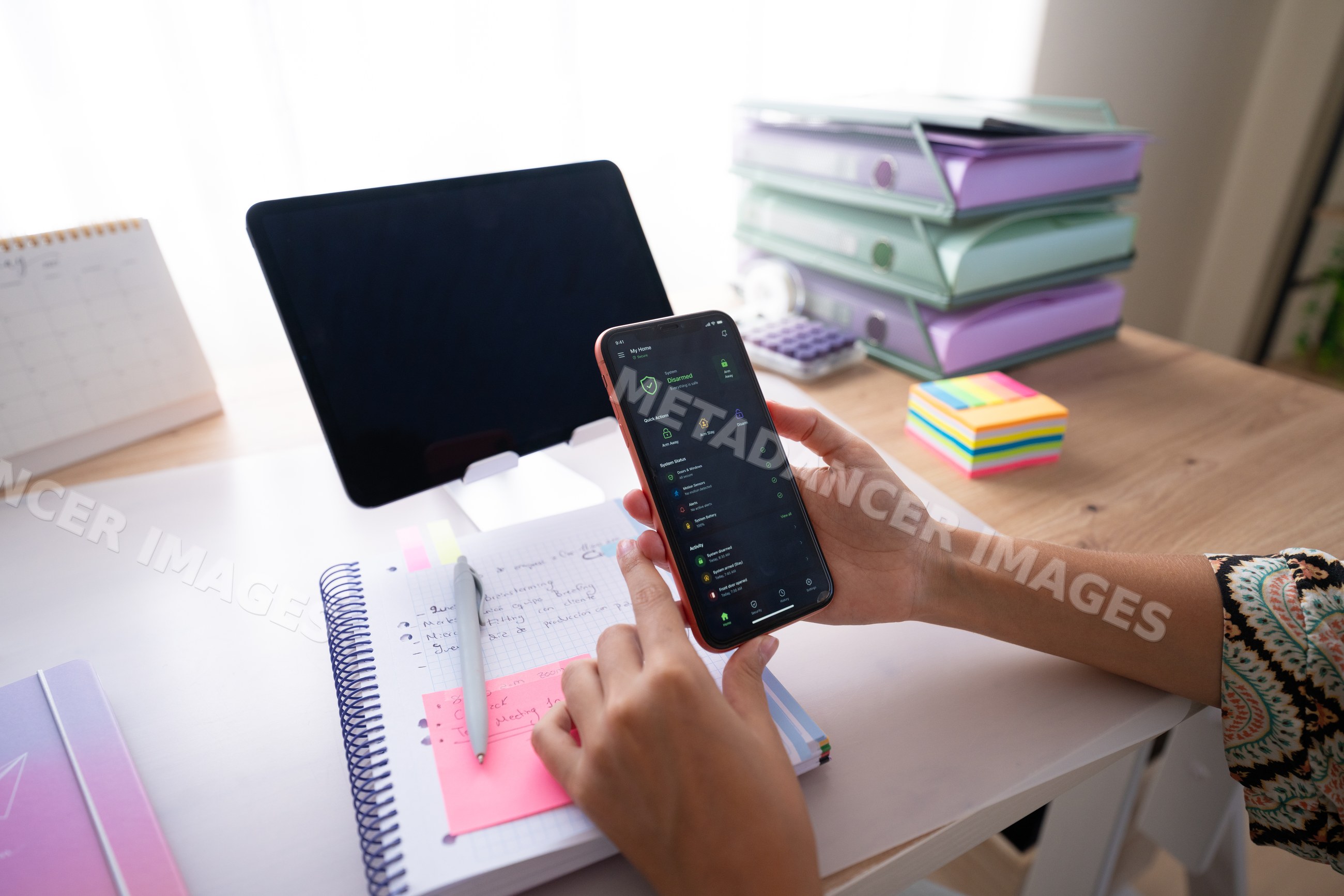 White person using smartphone
