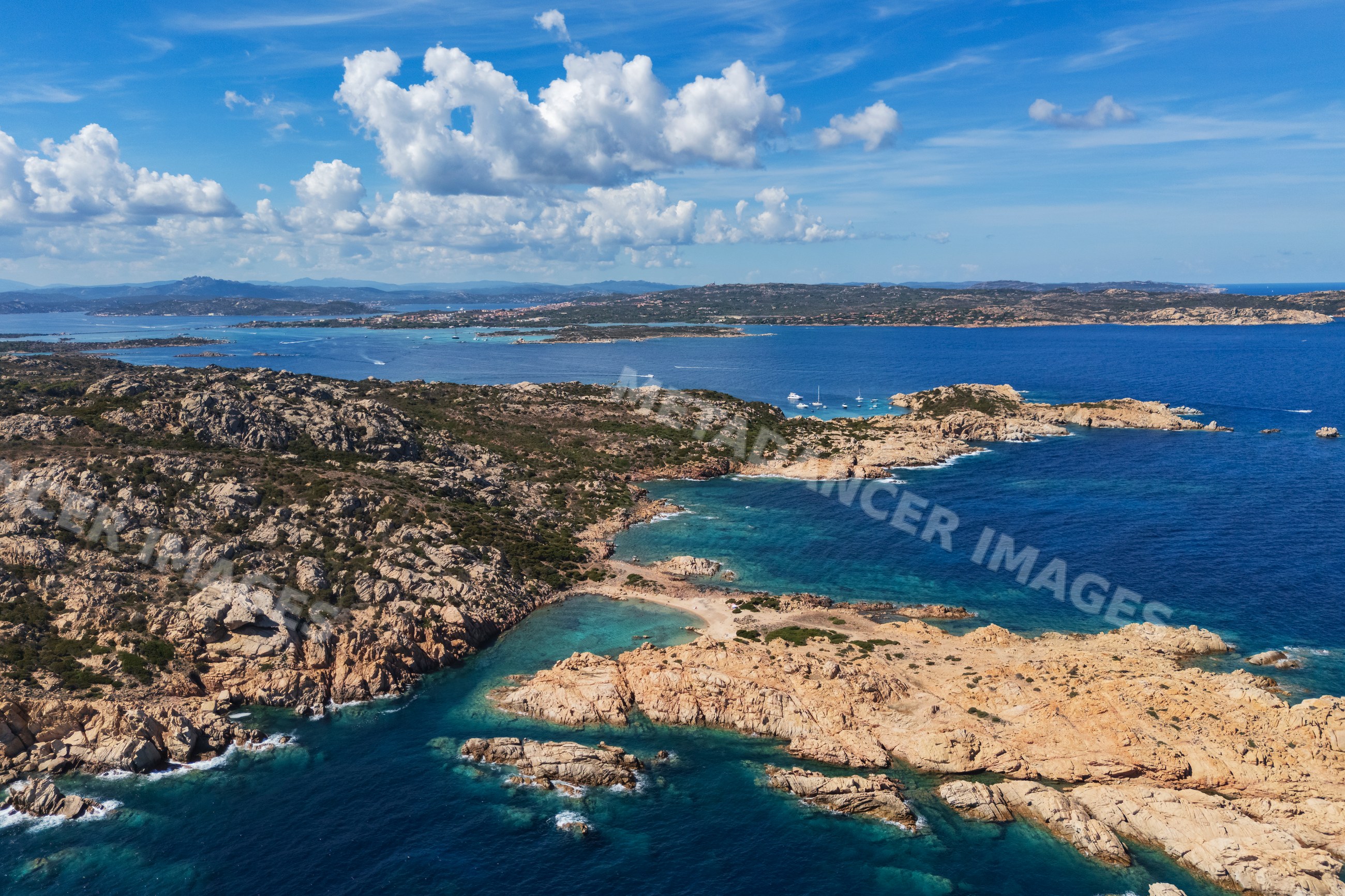 Spiagga di Punta Crucitta rocky coastline and mediterranean sea