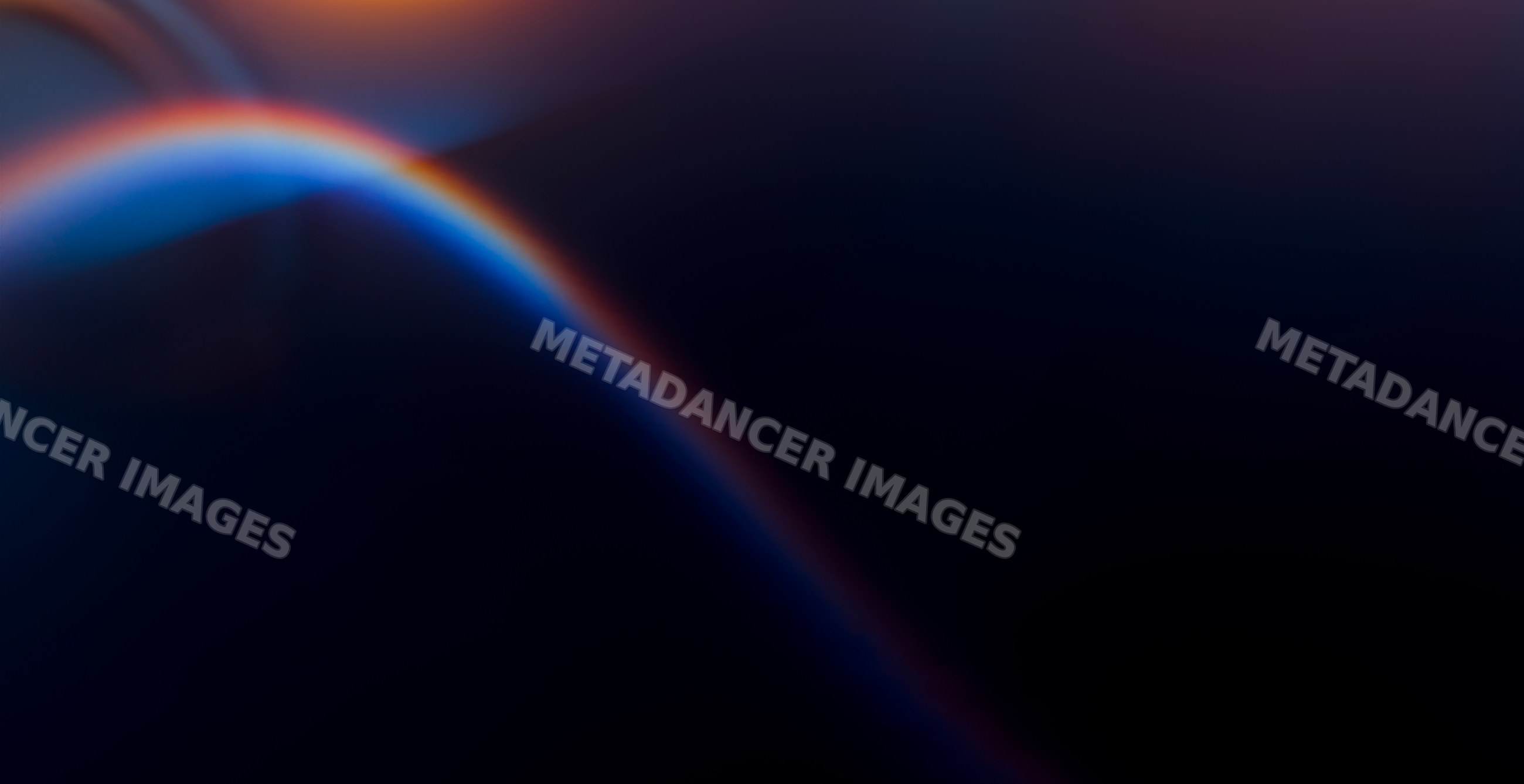 Abstract digital illustration with smooth curved blue-to-orange