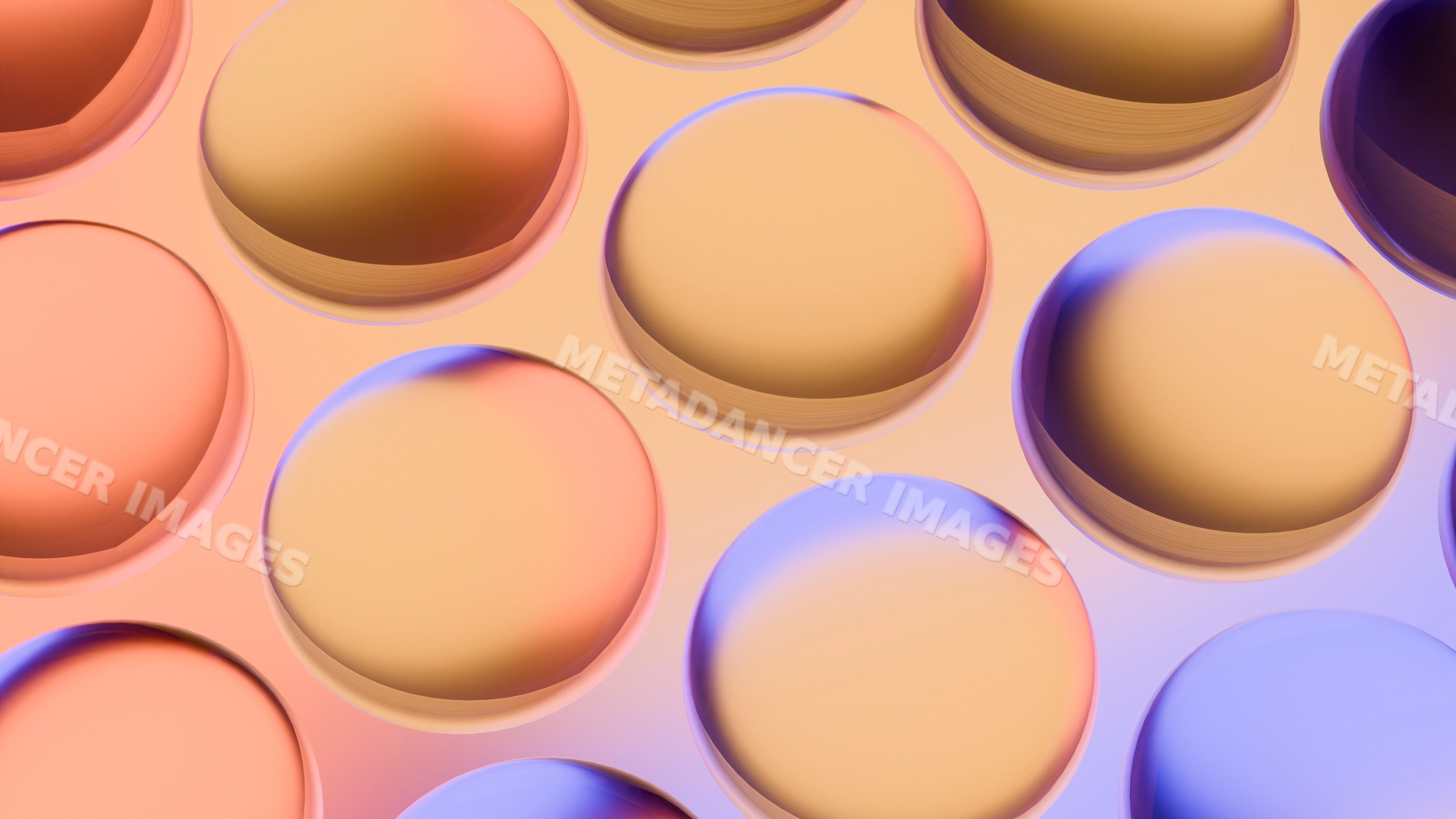 Abstract overlapping gradient circles
