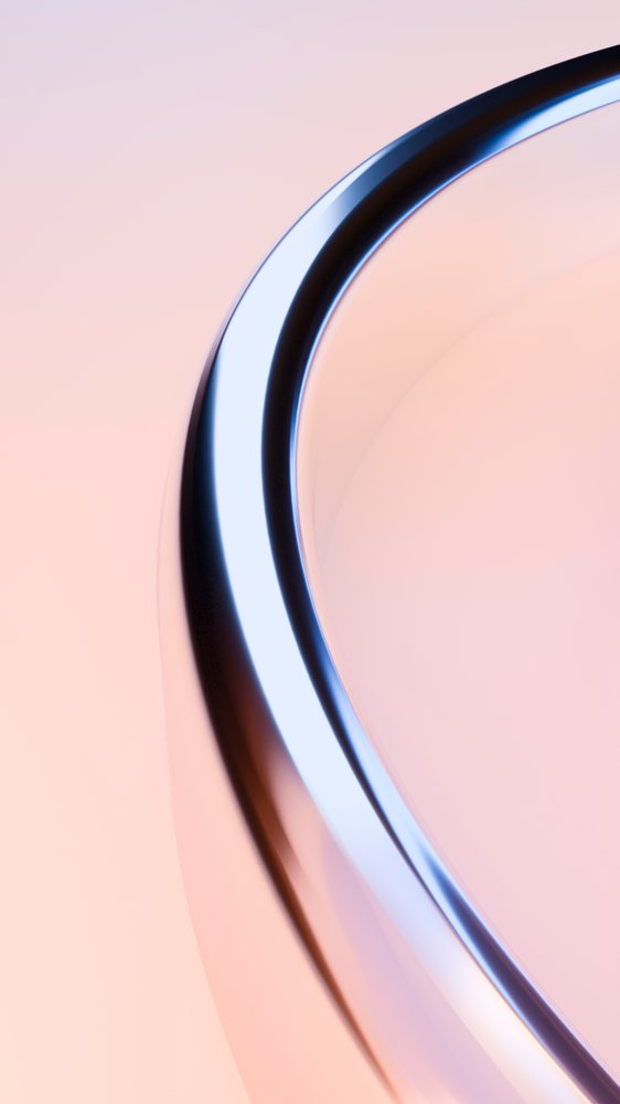 Smooth glowing curved line digital illustration with blue light