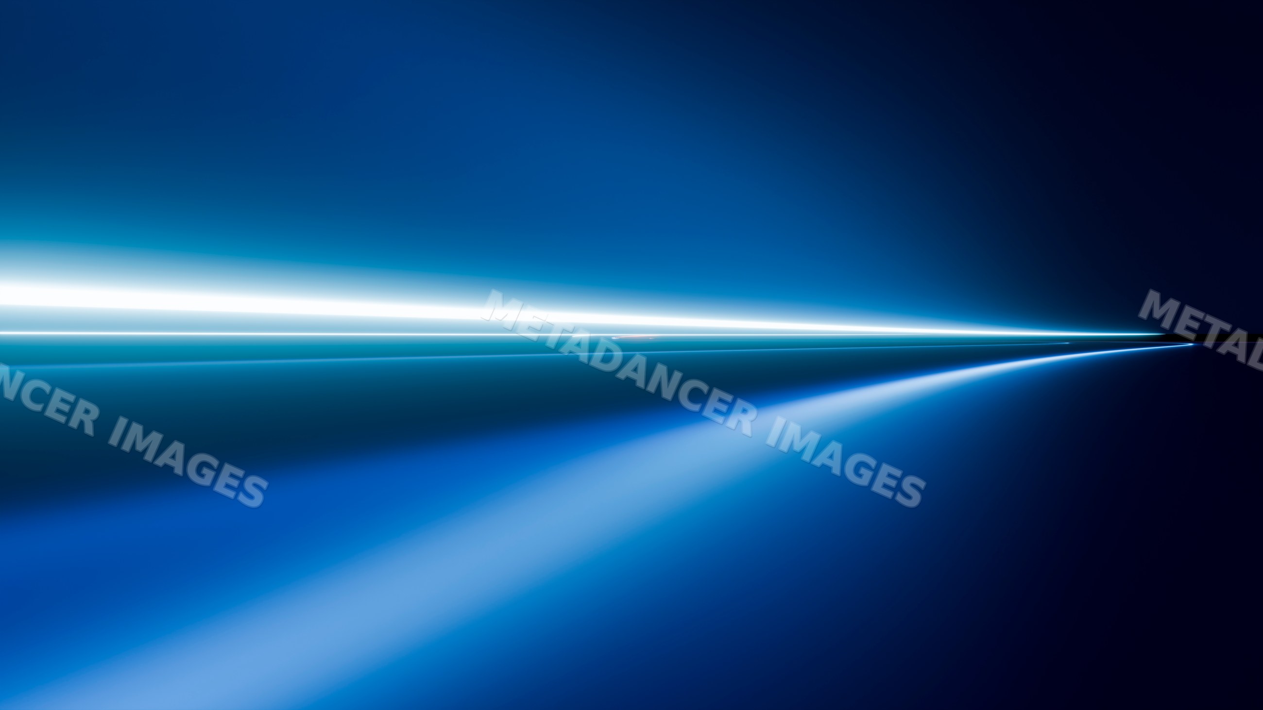 Blue glowing abstract digital lines with reflections
