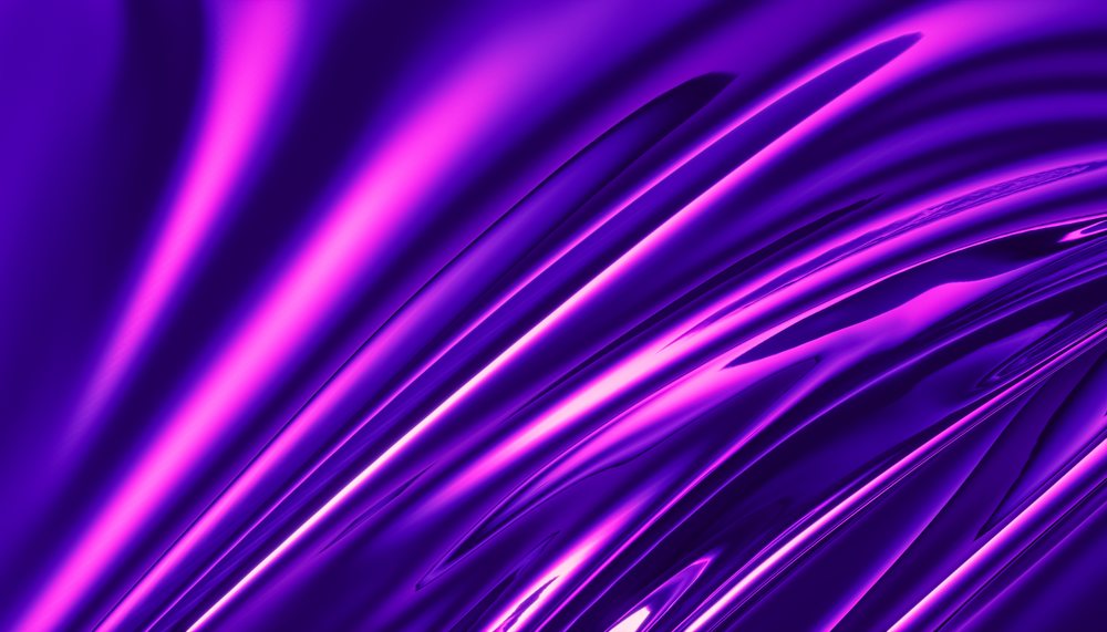 Abstract digital artwork with smooth flowing purple and pink waves
