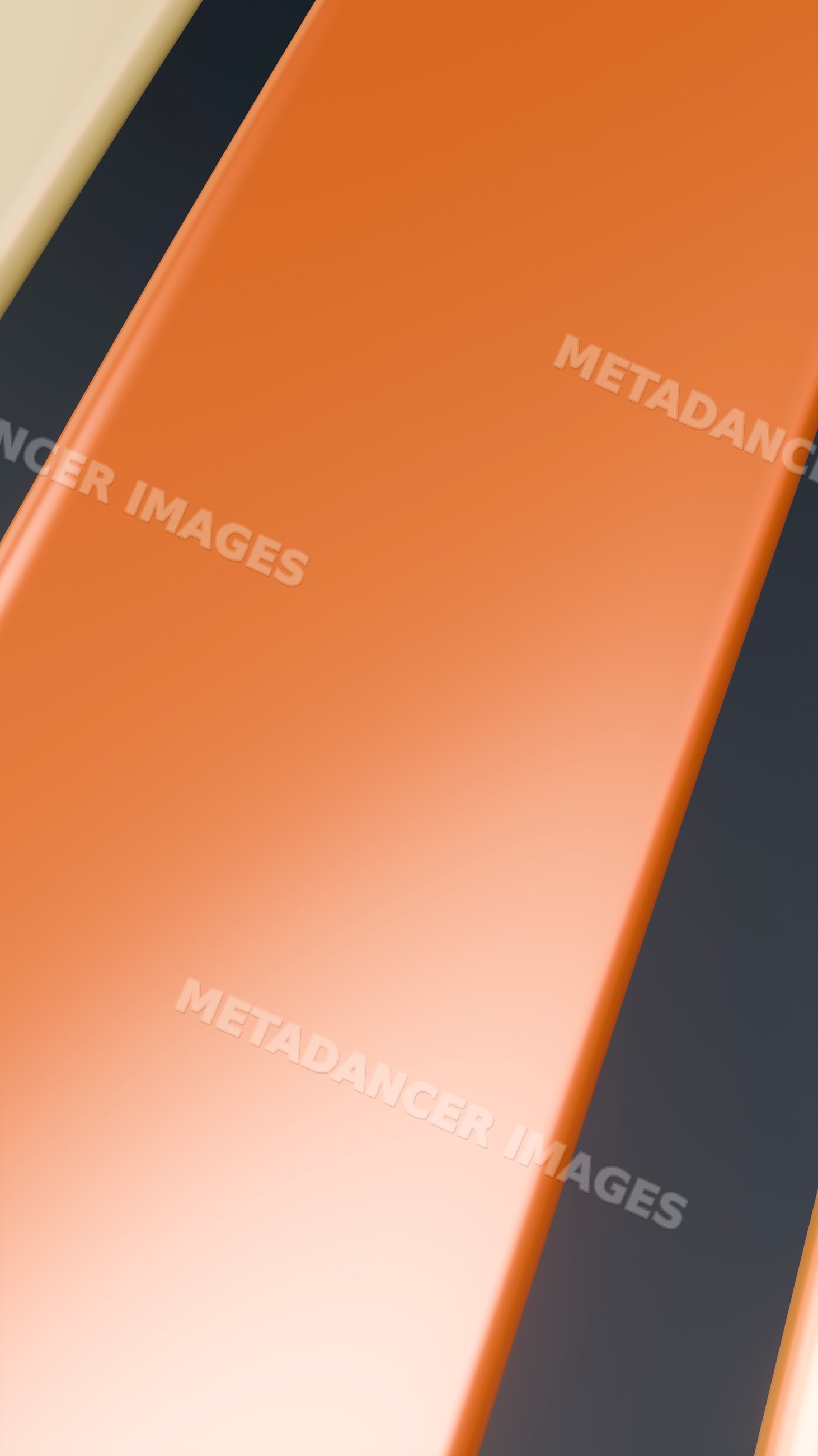 Orange rounded rectangular bar in a vertical digital illustration