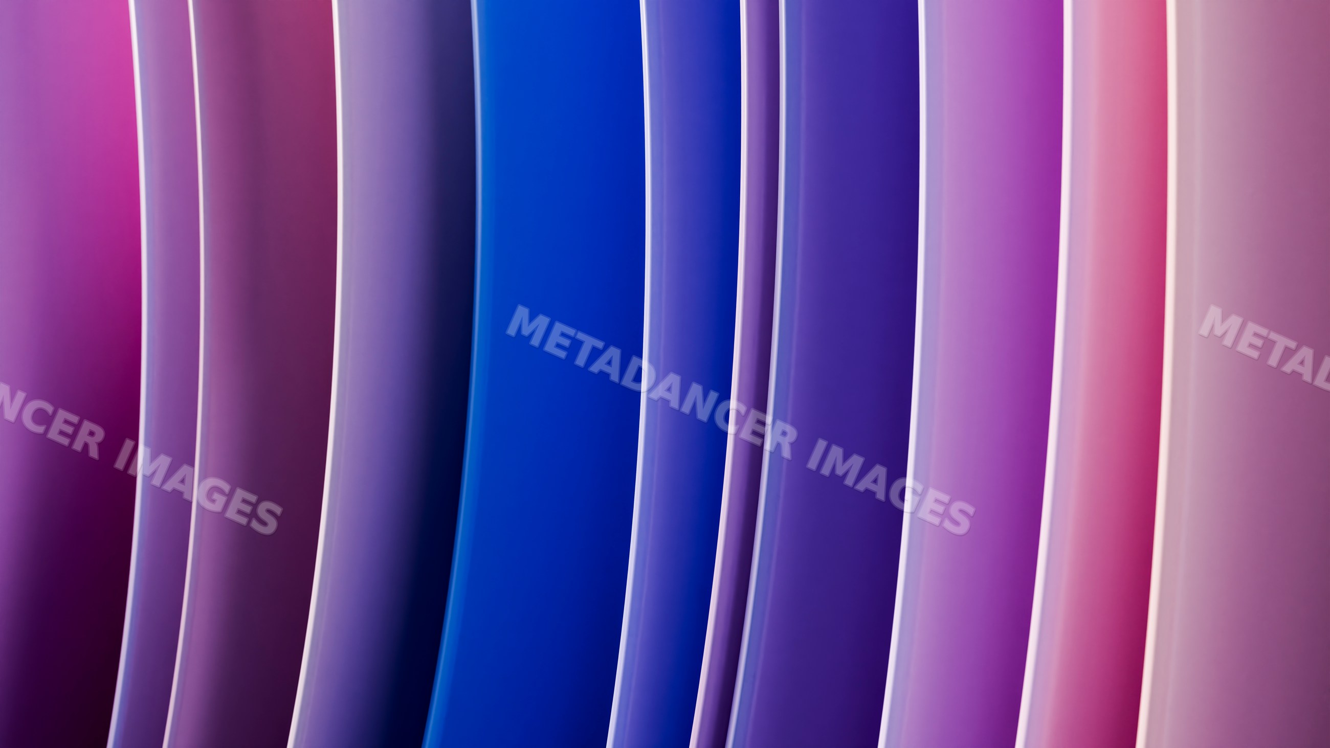 Colorful vertical abstract curves in blue, purple, and pink gradients