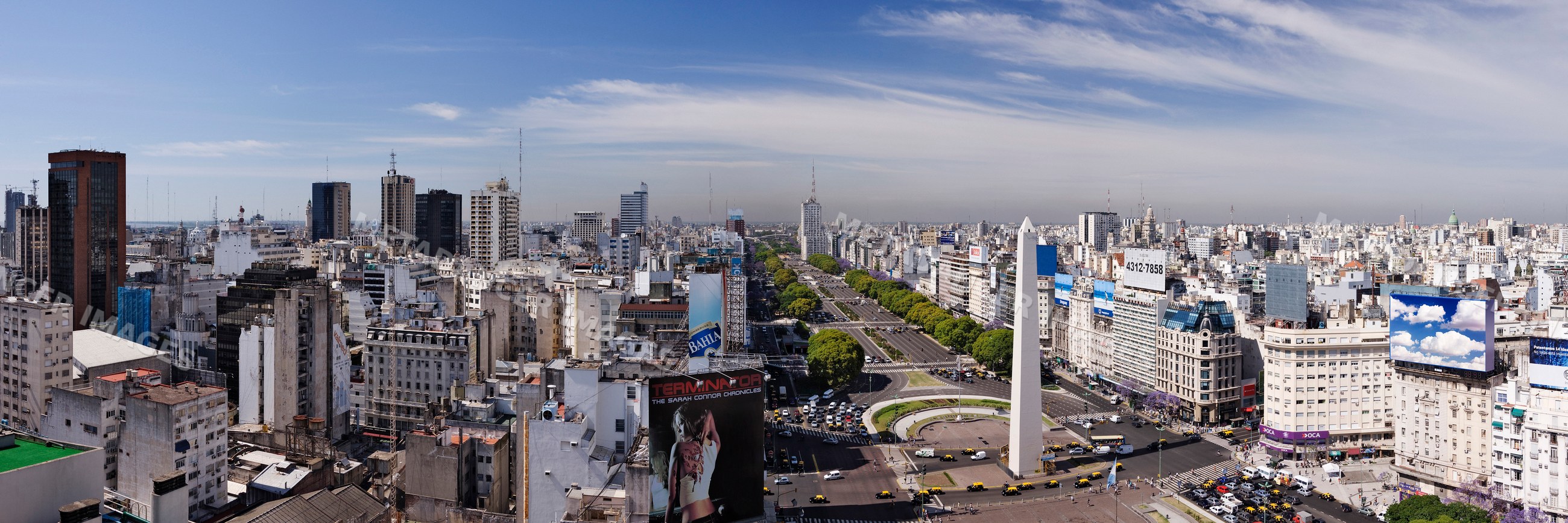 Panoramic cityscape of buenos aires