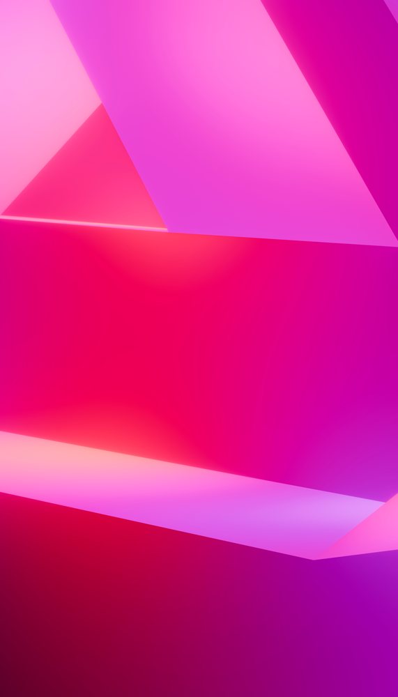 Abstract colorful geometric shapes with pink and purple gradients