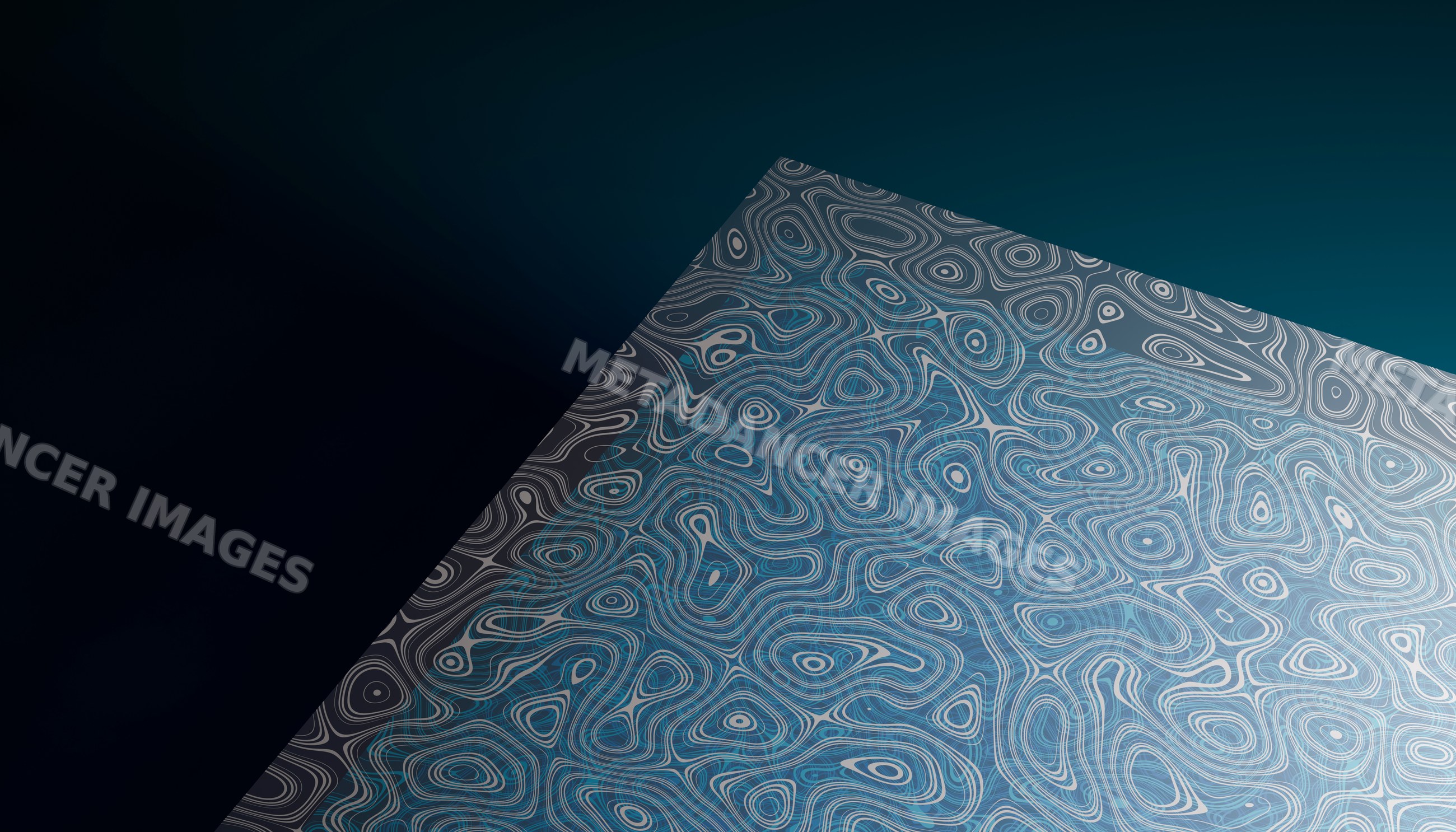 A close-up view of an abstract topographic map with contour lines
