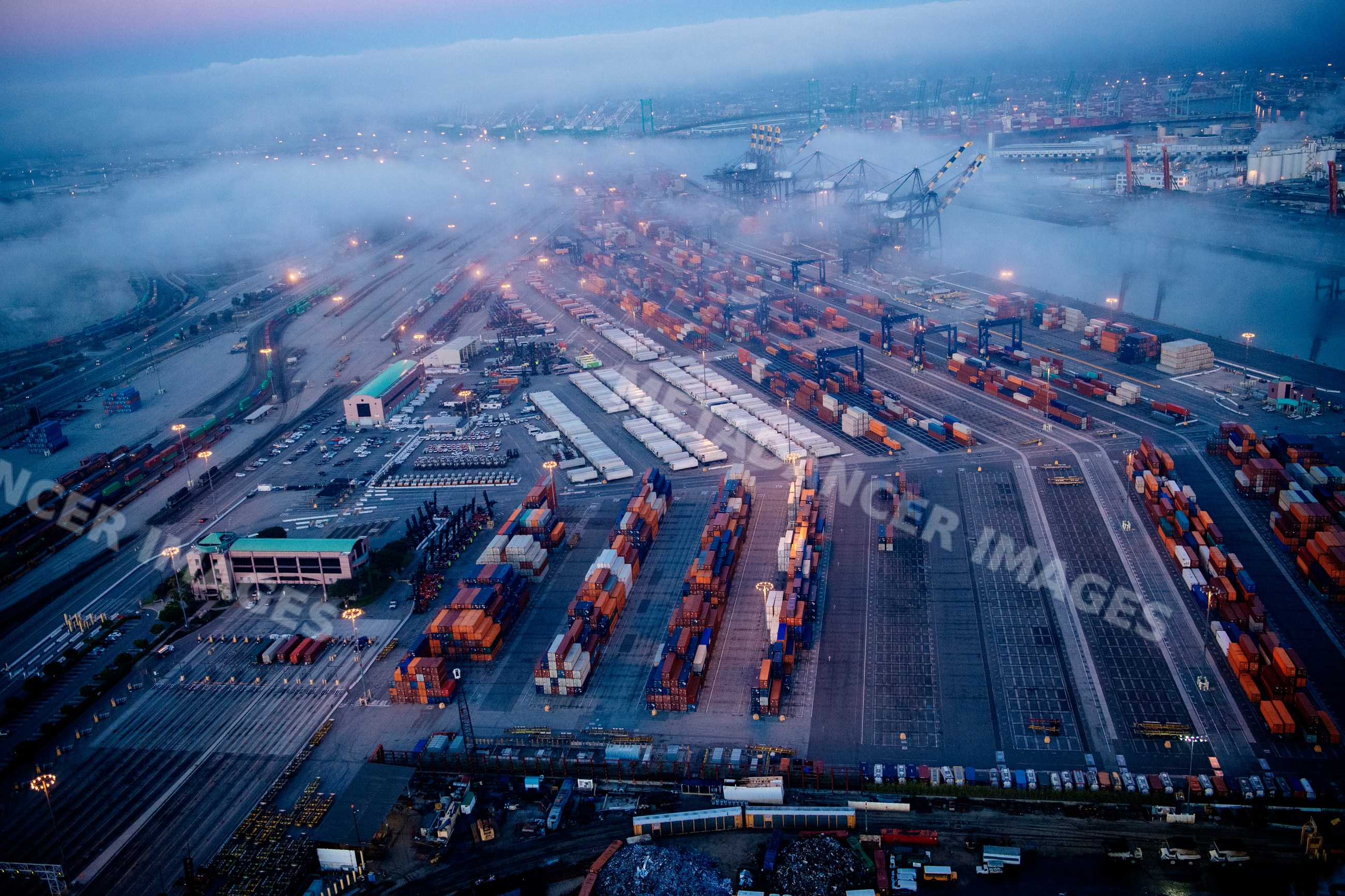 Container port and freight terminal