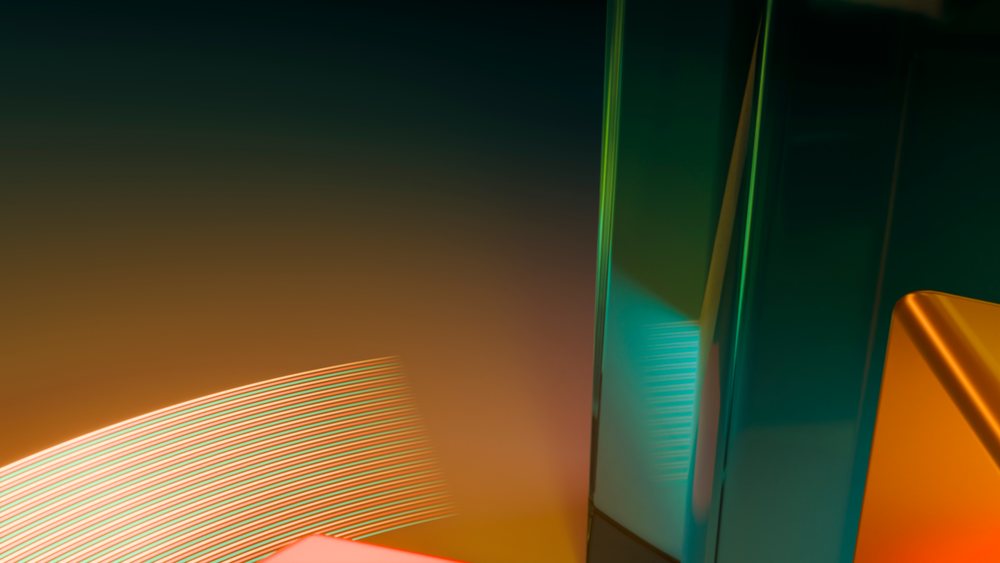 Abstract colorful geometric shapes with smooth gradients