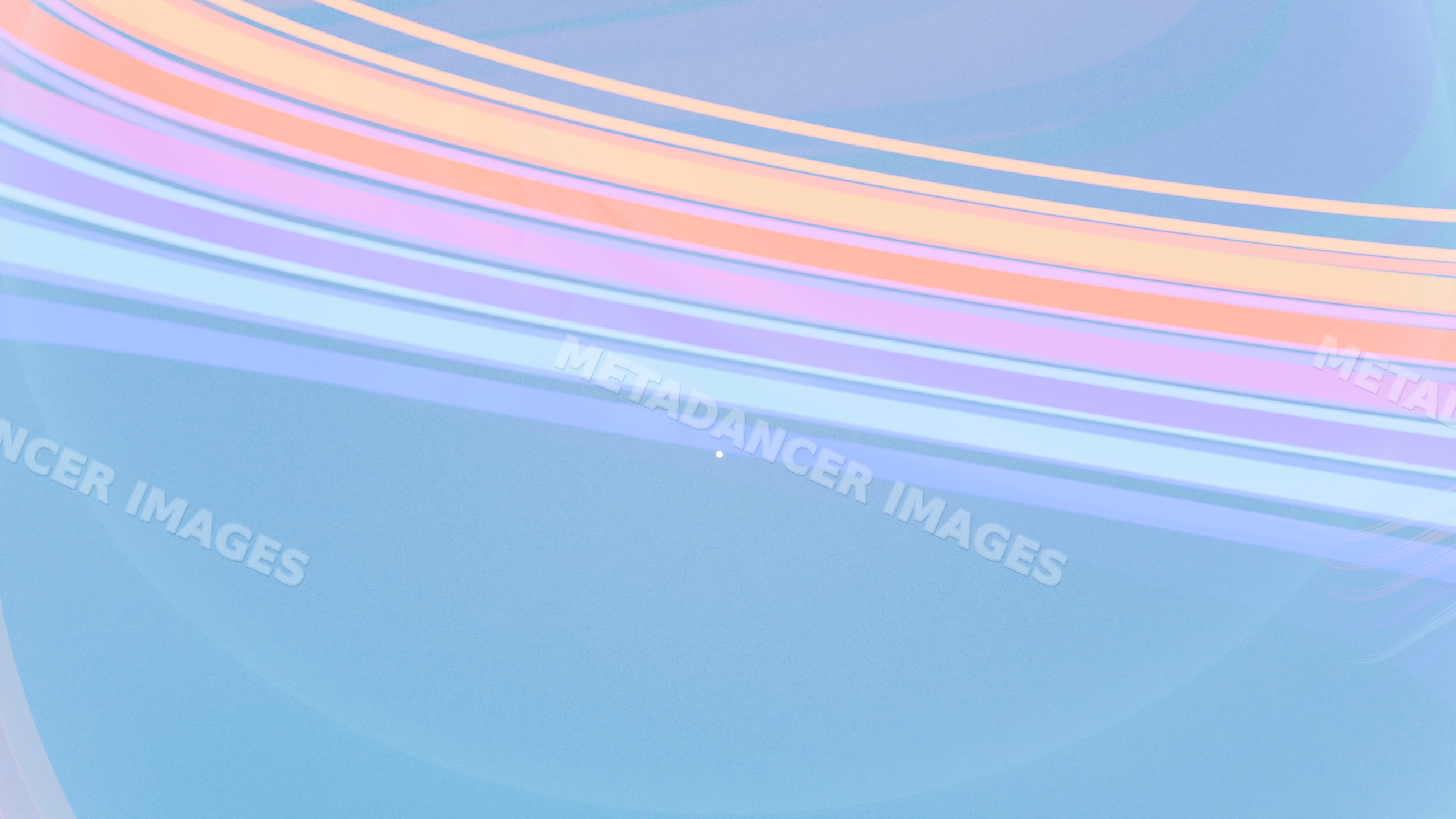 Abstract colorful curved light trails on blue background digital