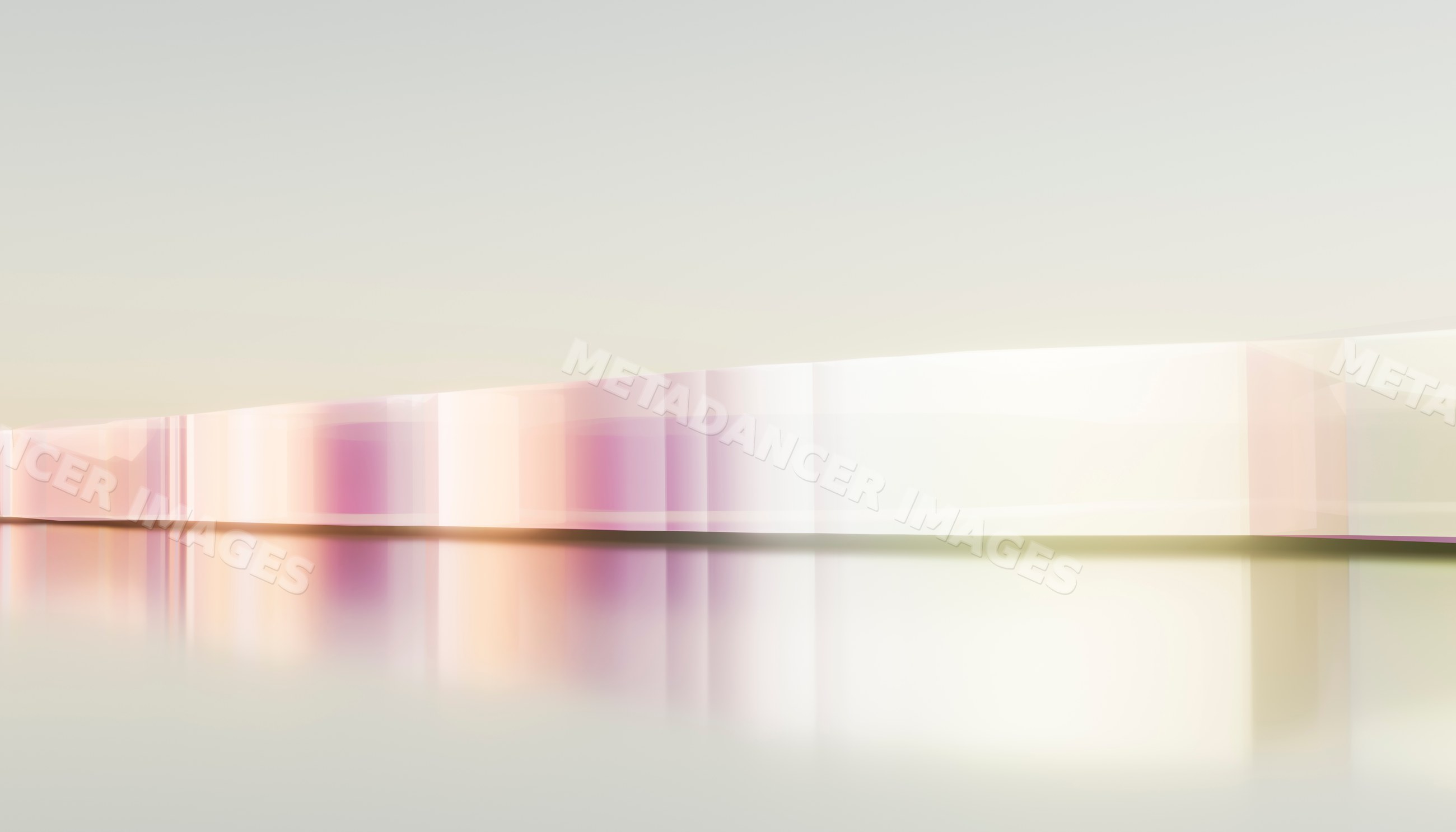 A serene abstract modern interior with pastel reflections