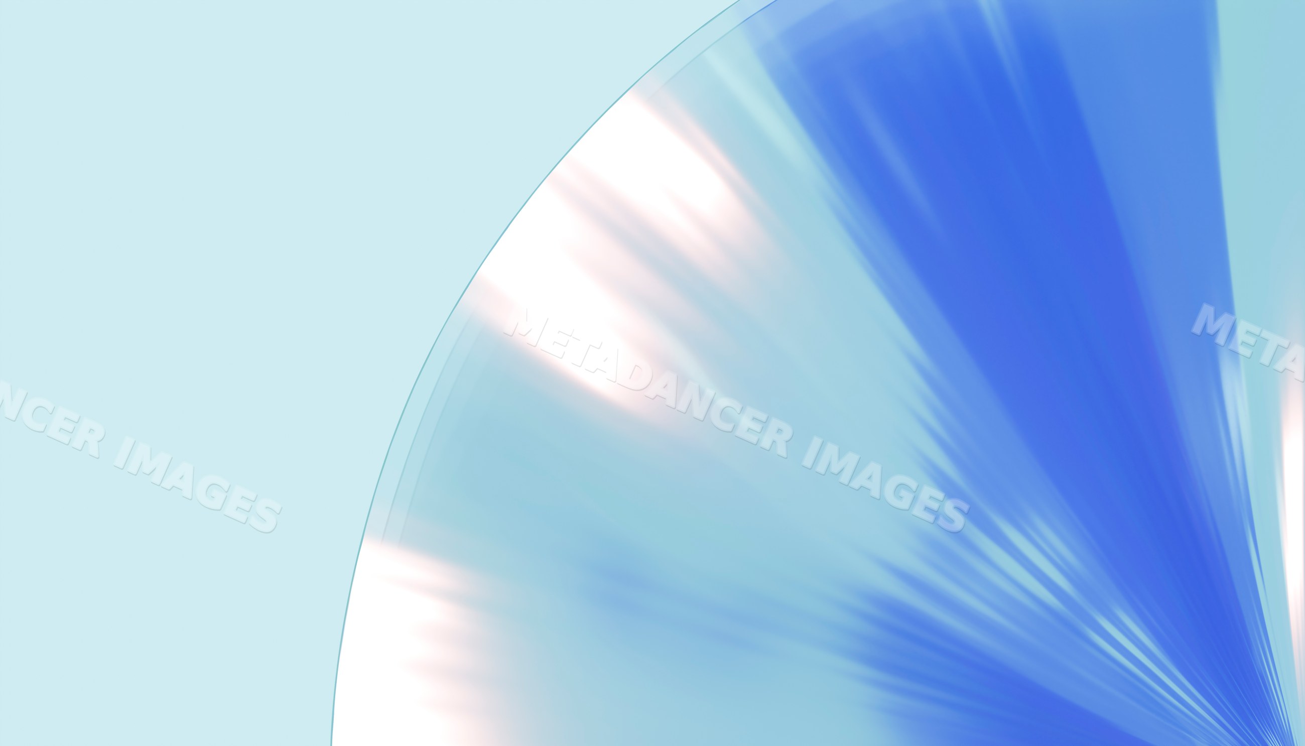 Abstract digital art featuring radial blue and white light pattern