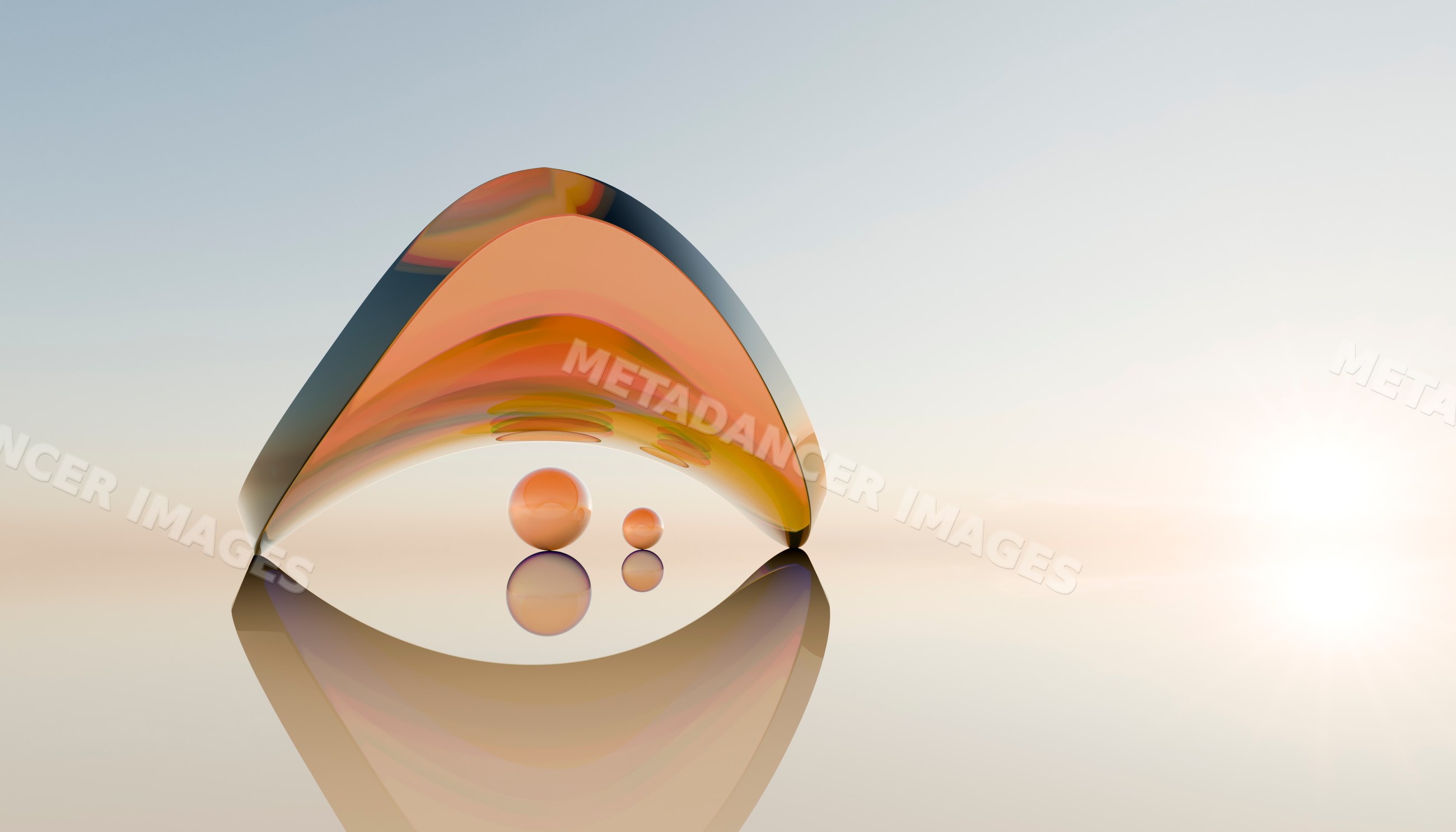 Abstract modern sculpture