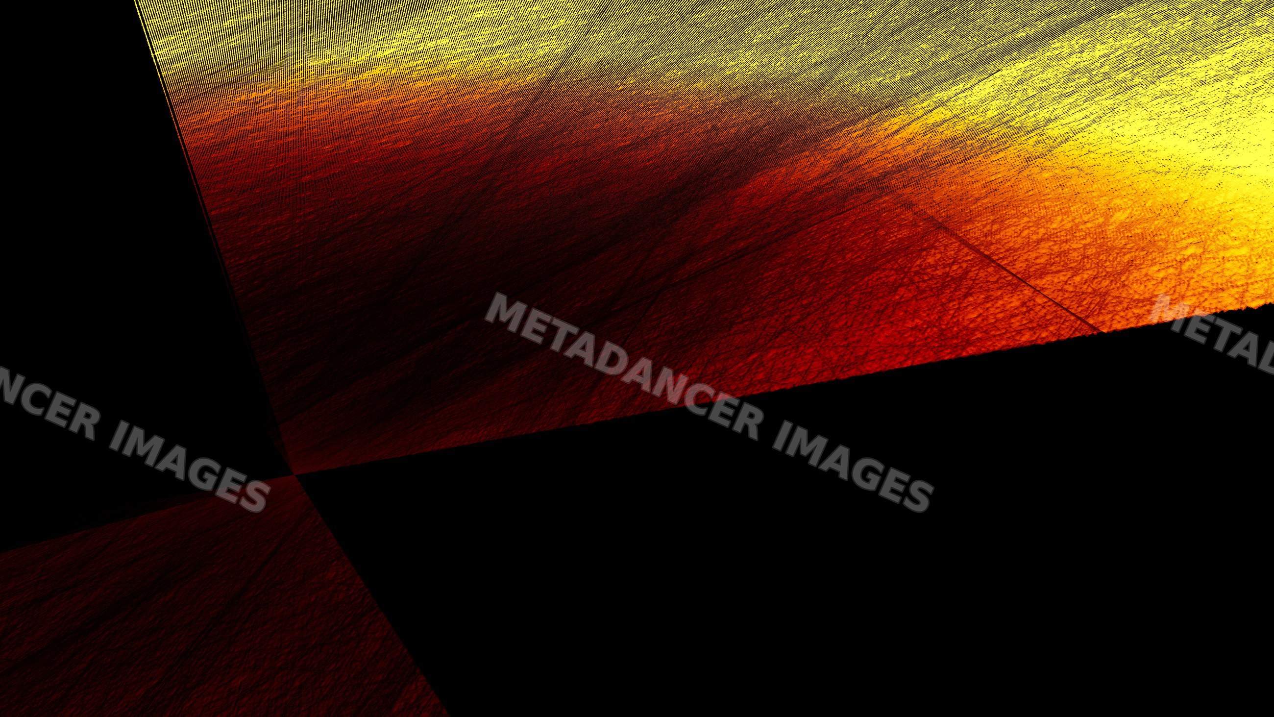 Abstract geometric digital art with textured red and yellow gradients