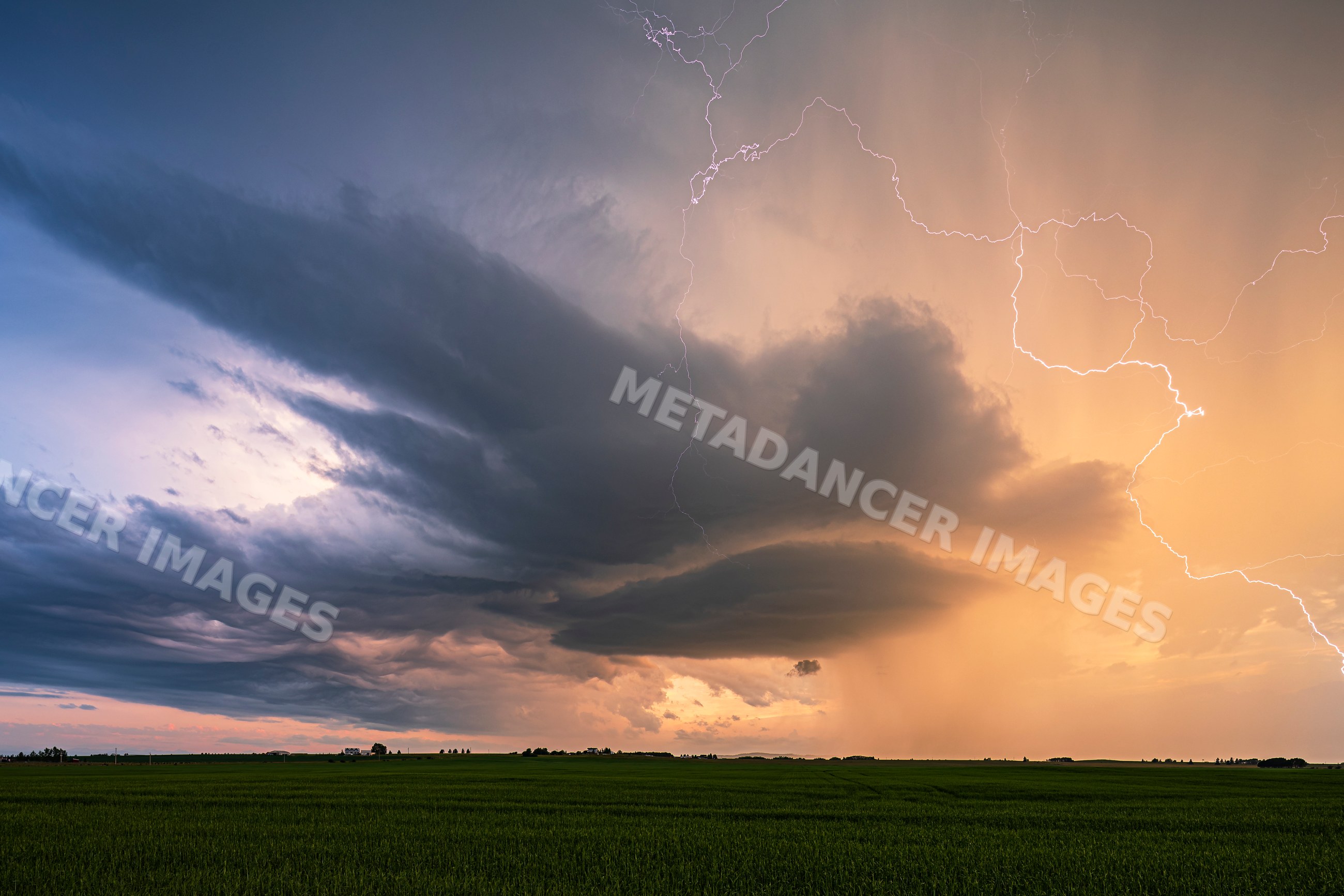 Storm ejecting its final burst of Lightning before dying