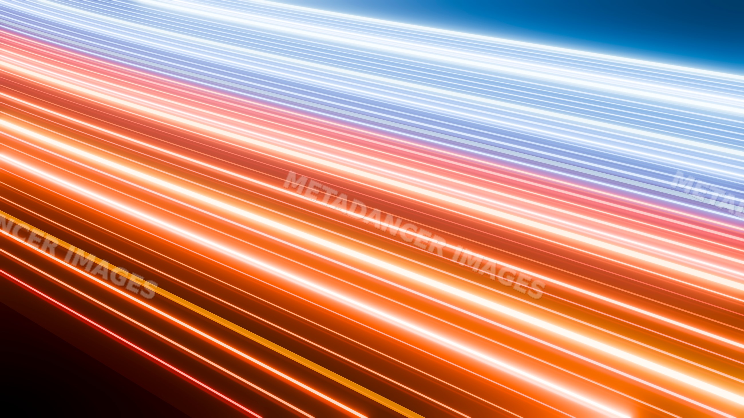 Colorful light trails captured by long-exposure night photography