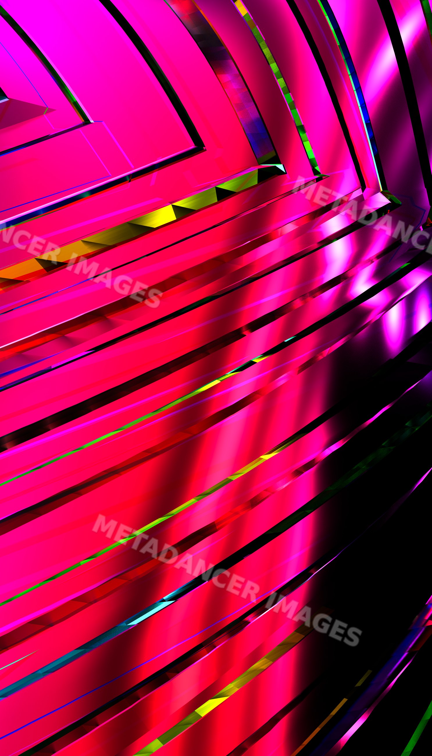 Abstract colorful diagonal striped pattern with vibrant pink and red