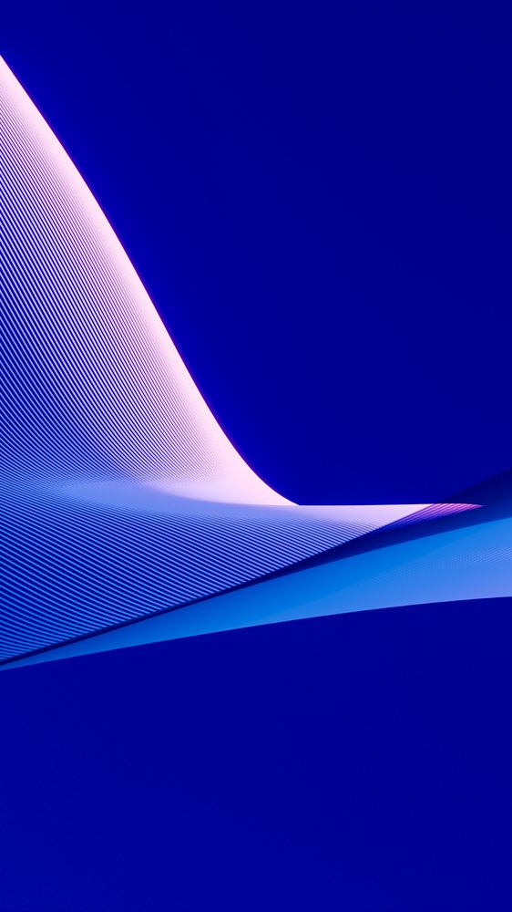 Abstract blue digital illustration with flowing curves and lines