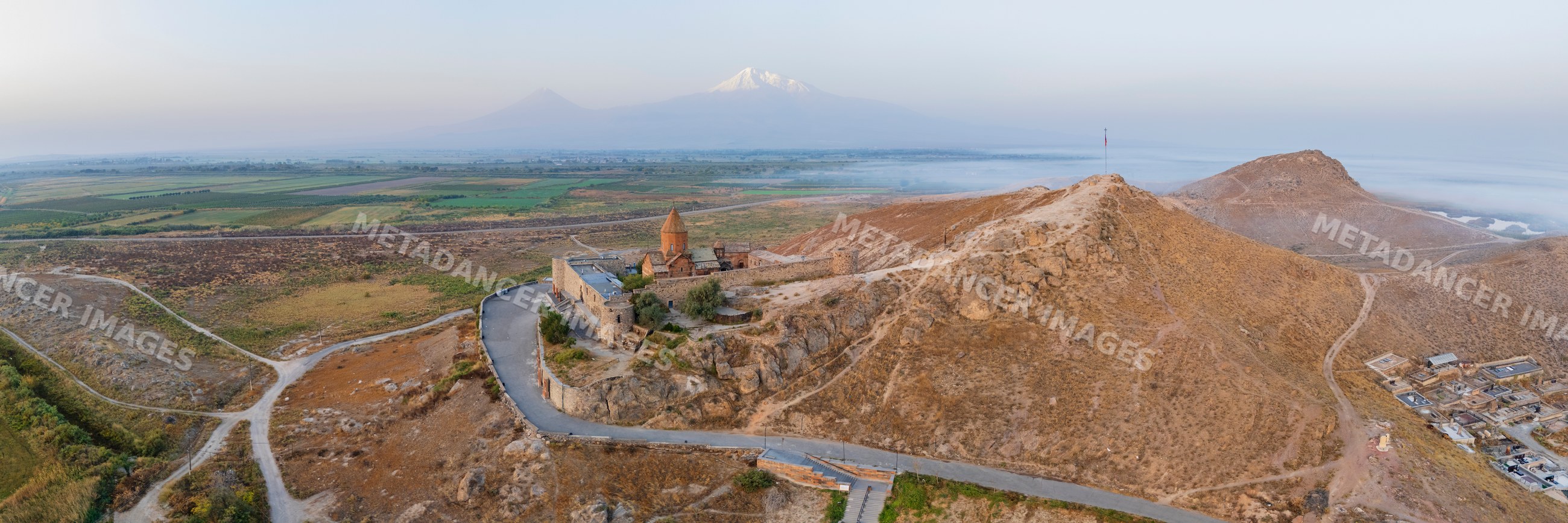 Khor Virap Monastery with mount ararat