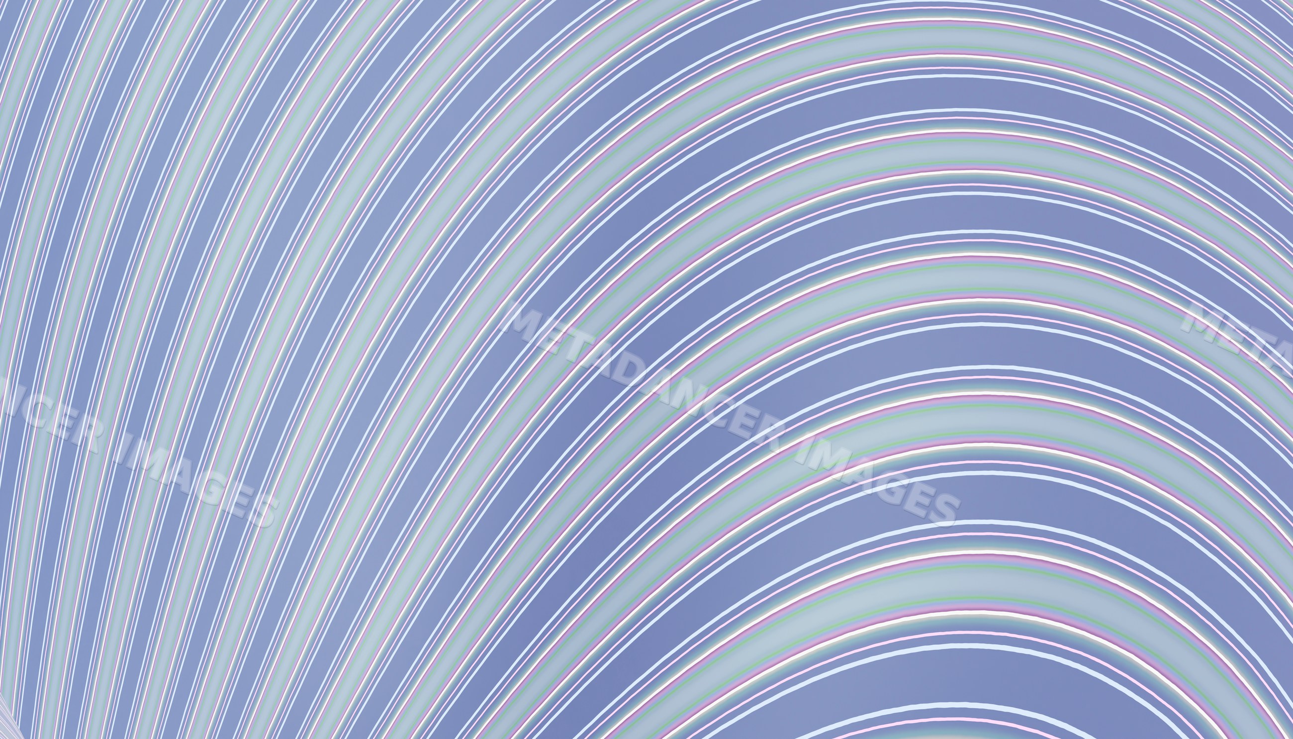 Rainbow colored arcs forming an abstract pastel pattern