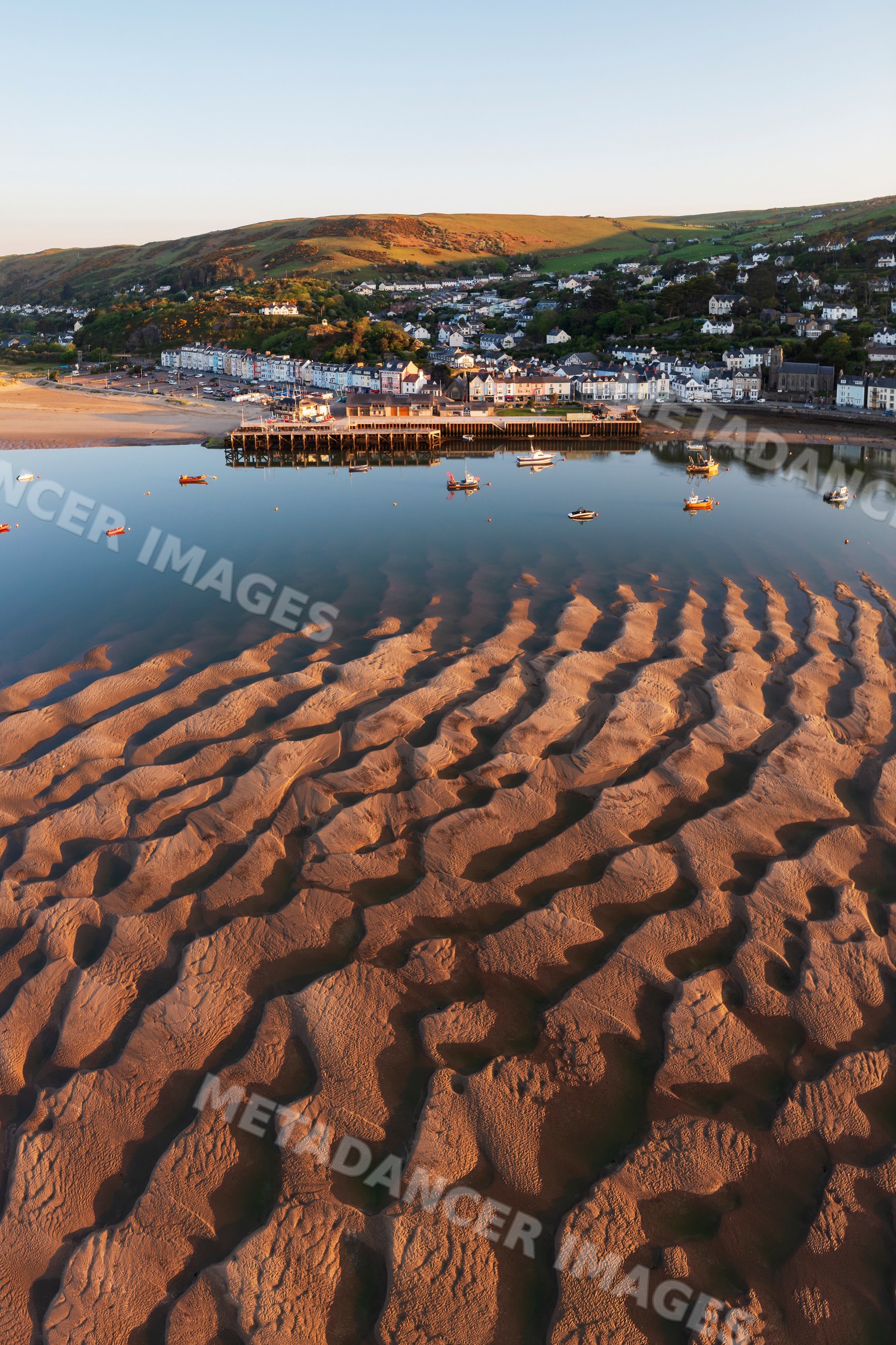 Sand and Mud patterns at the dyfi Estuary in ynyslas, aberdyfi, Wales