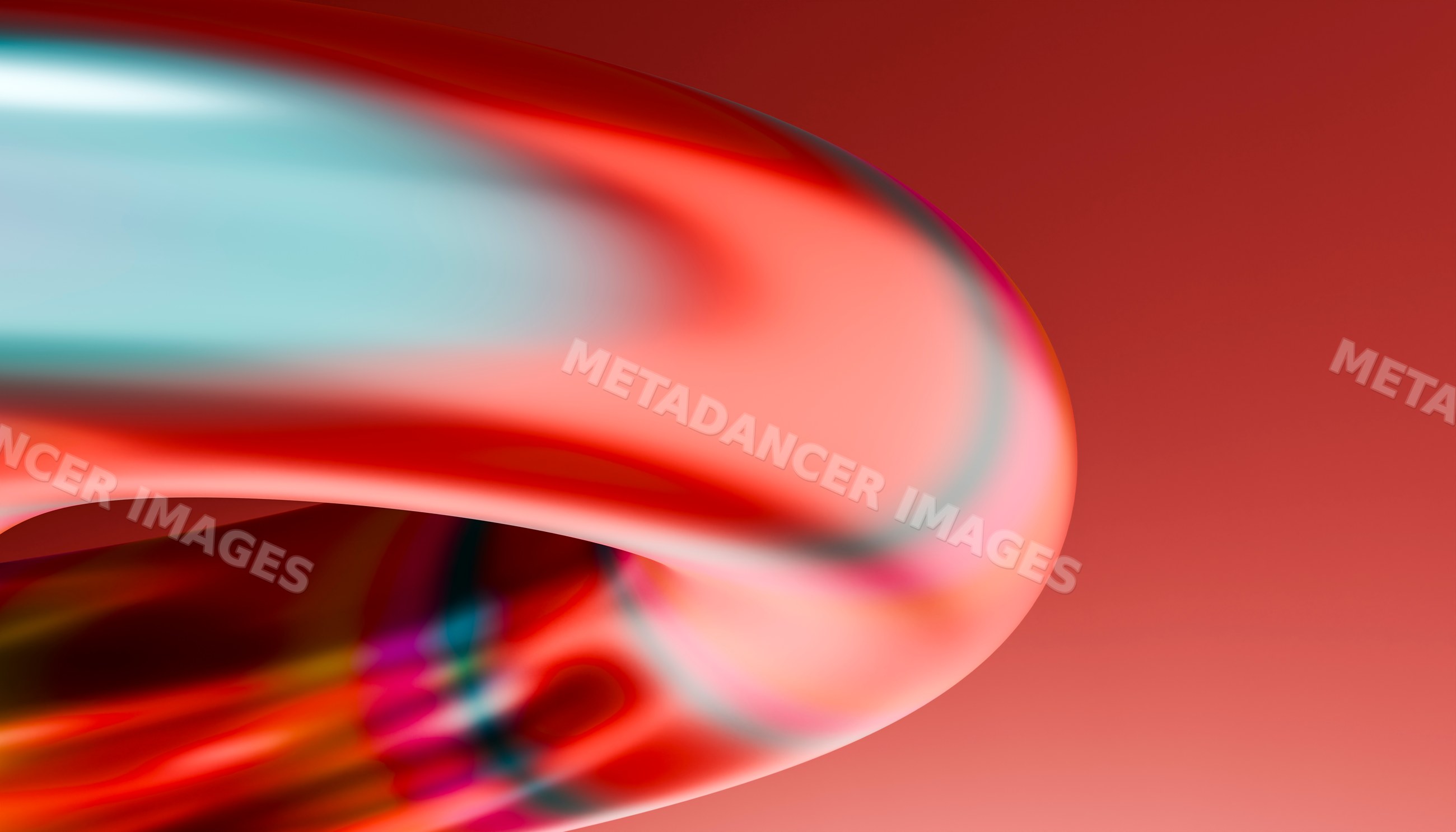 Abstract colorful smooth fluid-shaped digital artwork with gradient