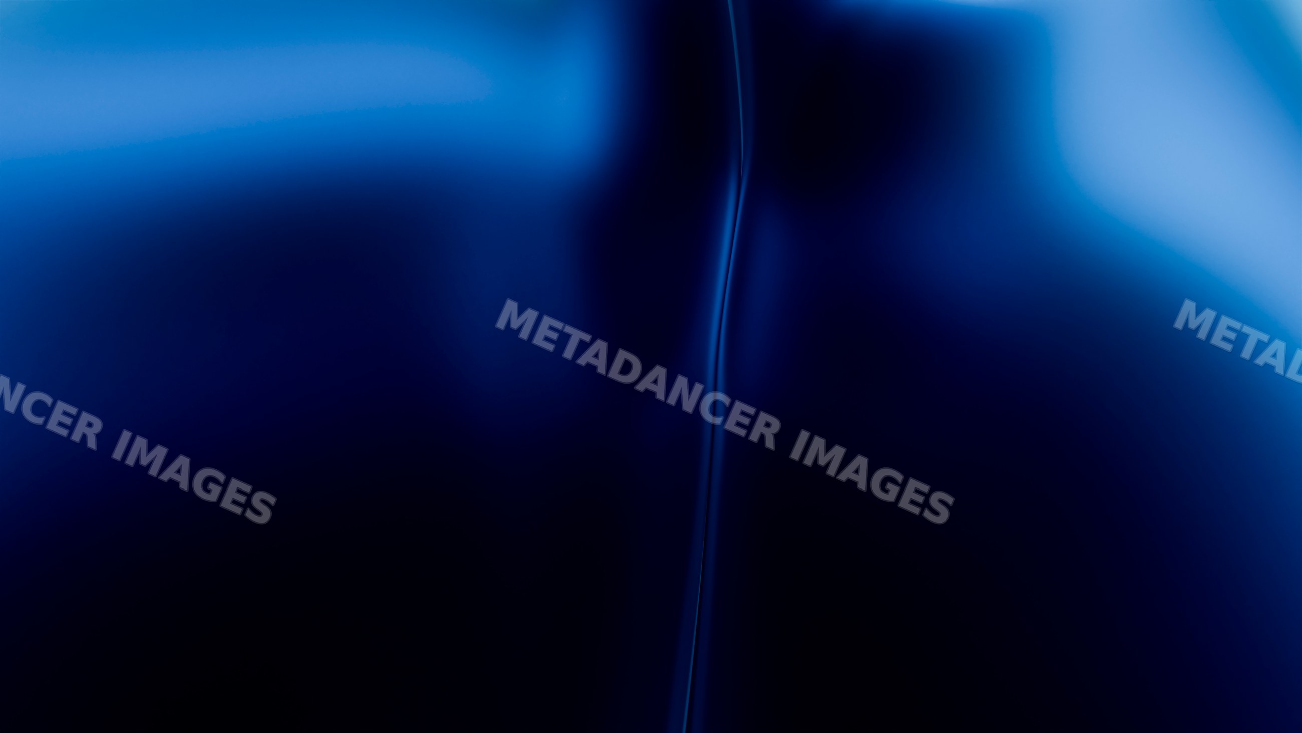 Blue abstract smooth gradient texture with curved glossy surface