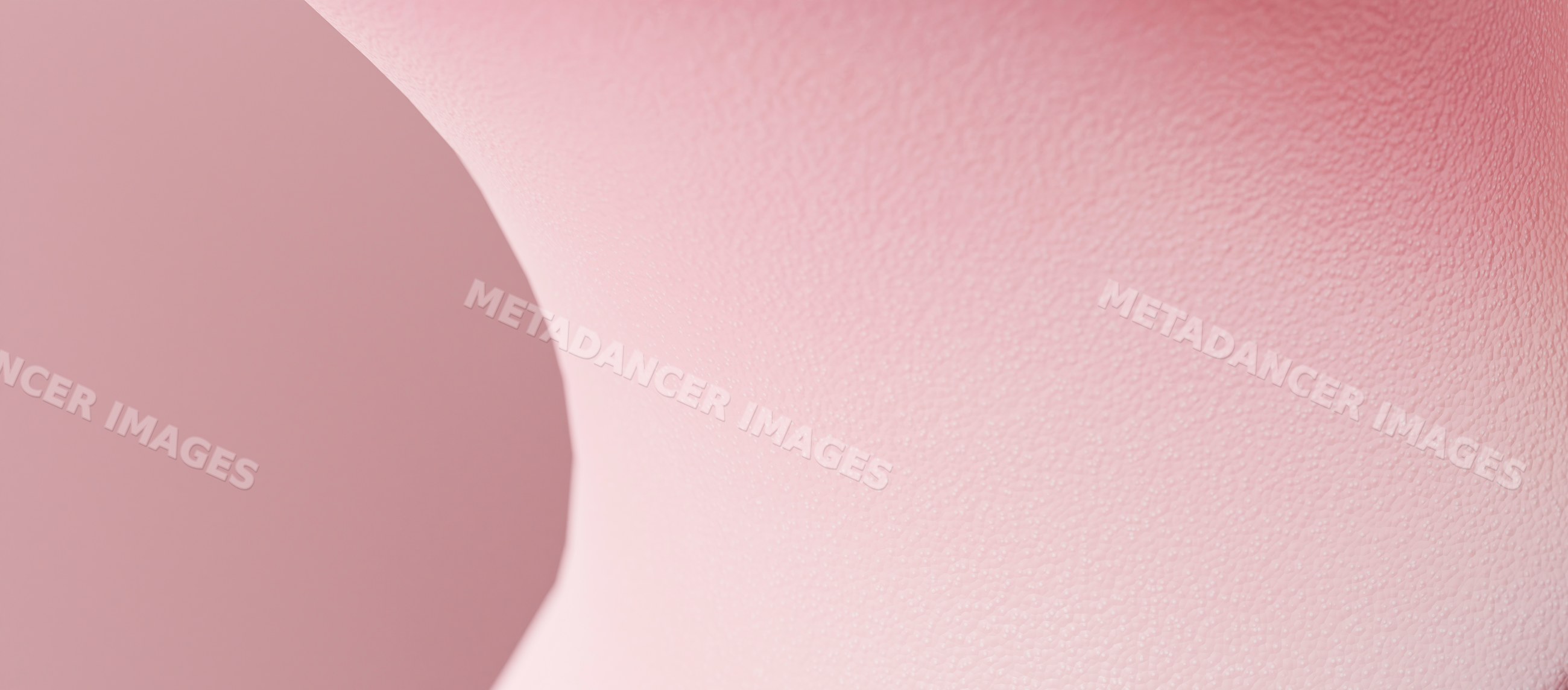Abstract curved pink textured surface with smooth gradient