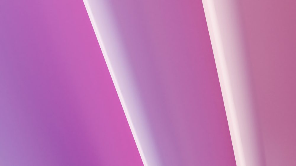 Abstract pink and purple smooth curved glossy background