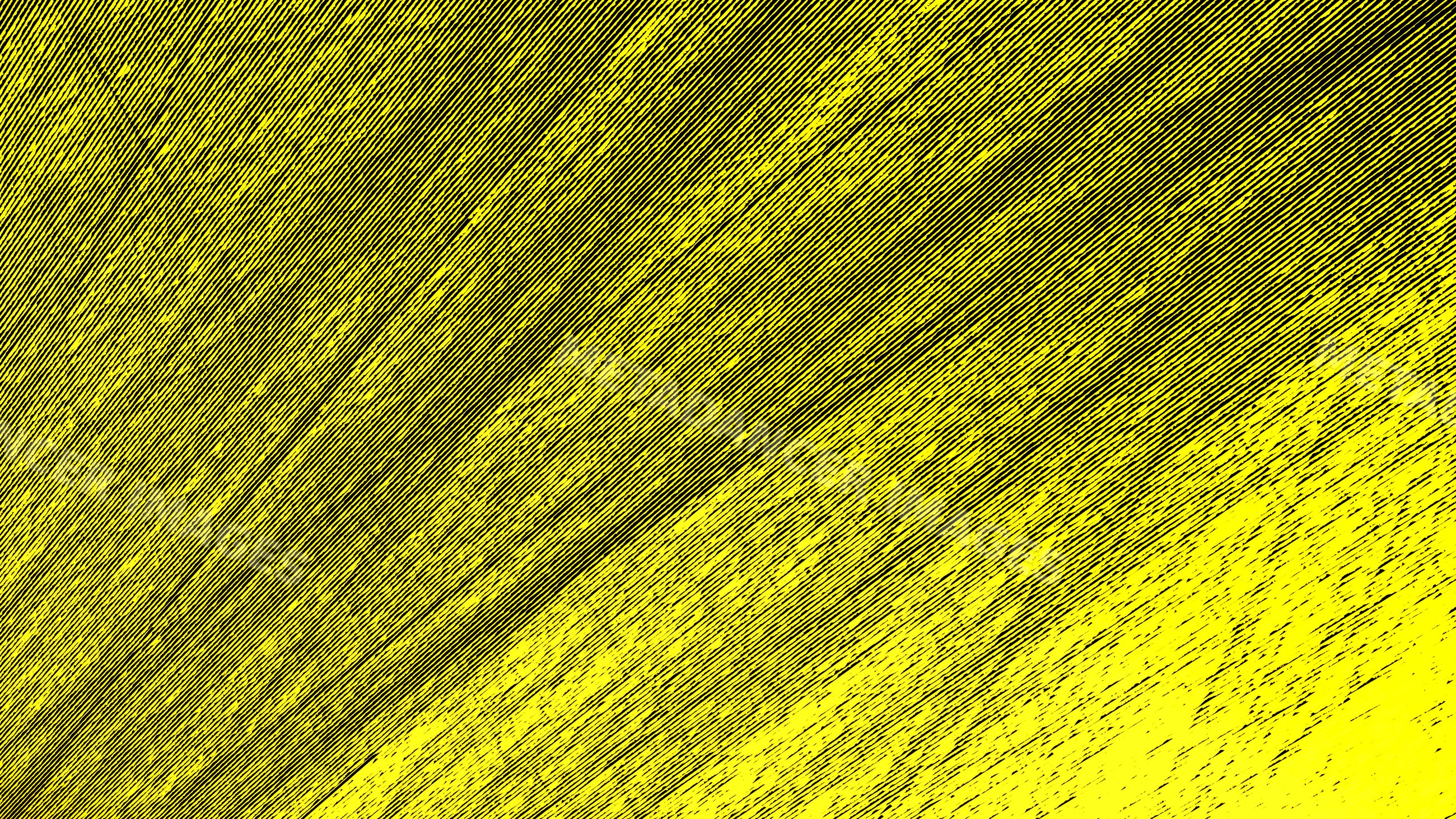 Yellow paint brush strokes creating textured abstract surface